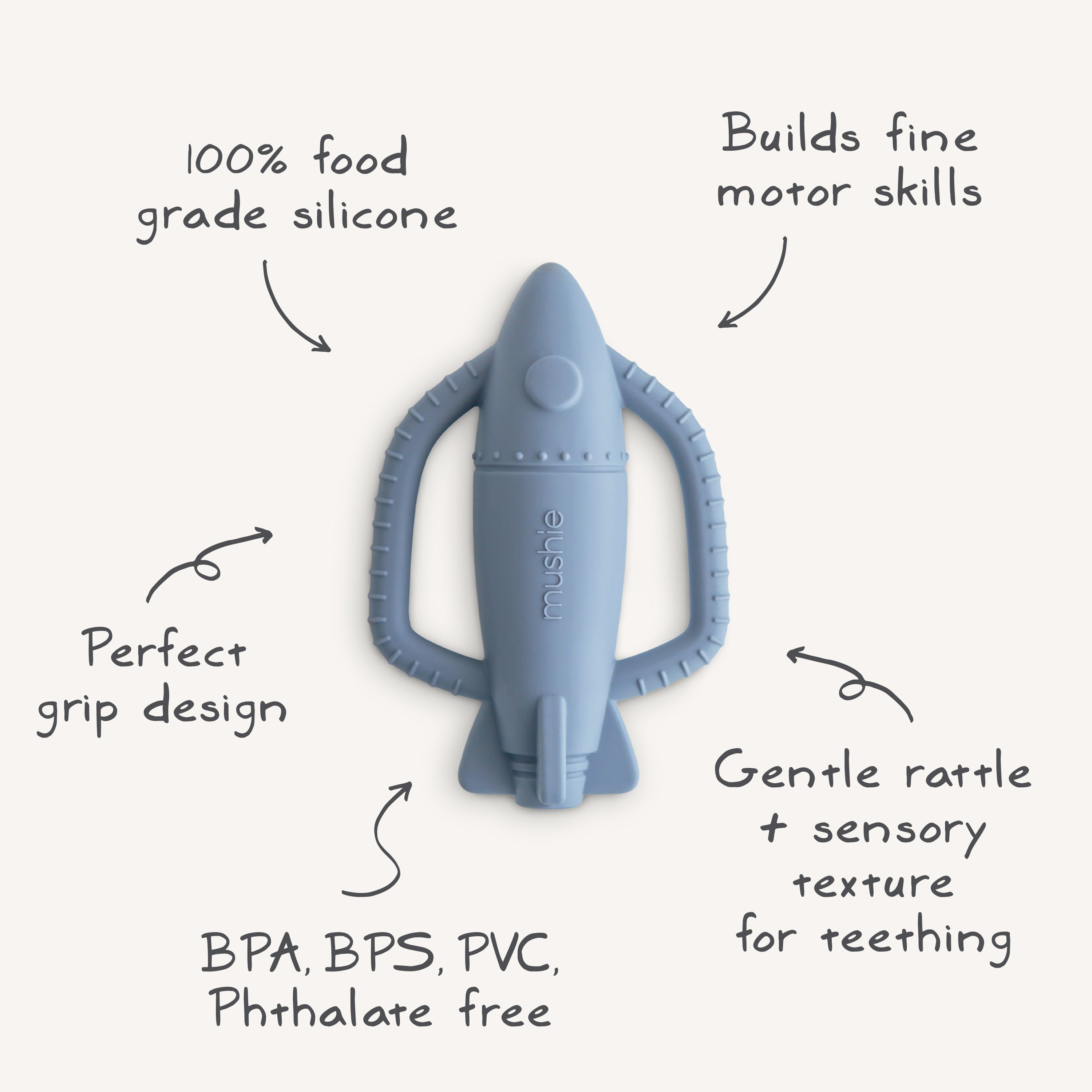 Rocket Rattle Teether {Drop Ship}