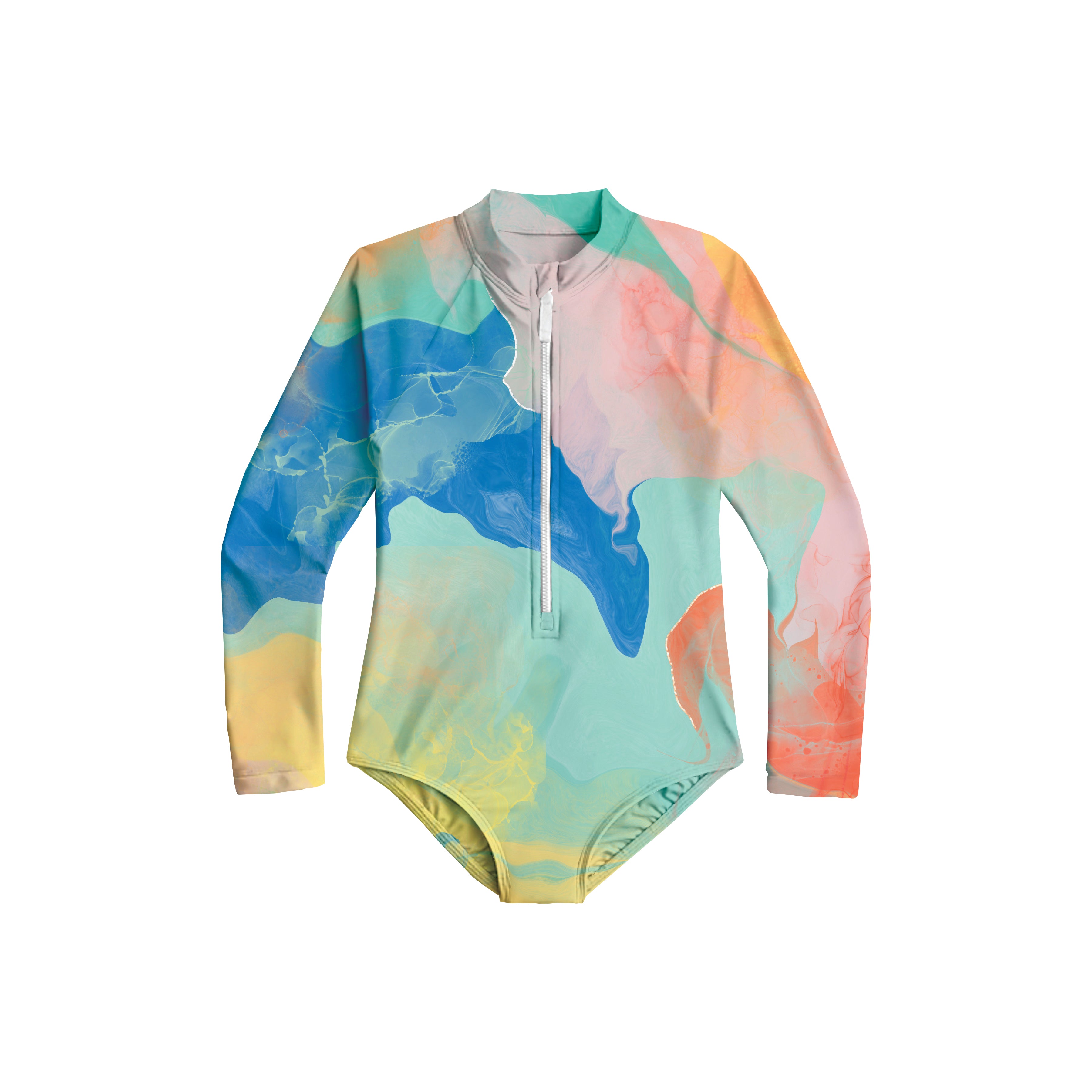 Sherbet Sunset - (SNAP RASH GUARD) - FINAL FEW