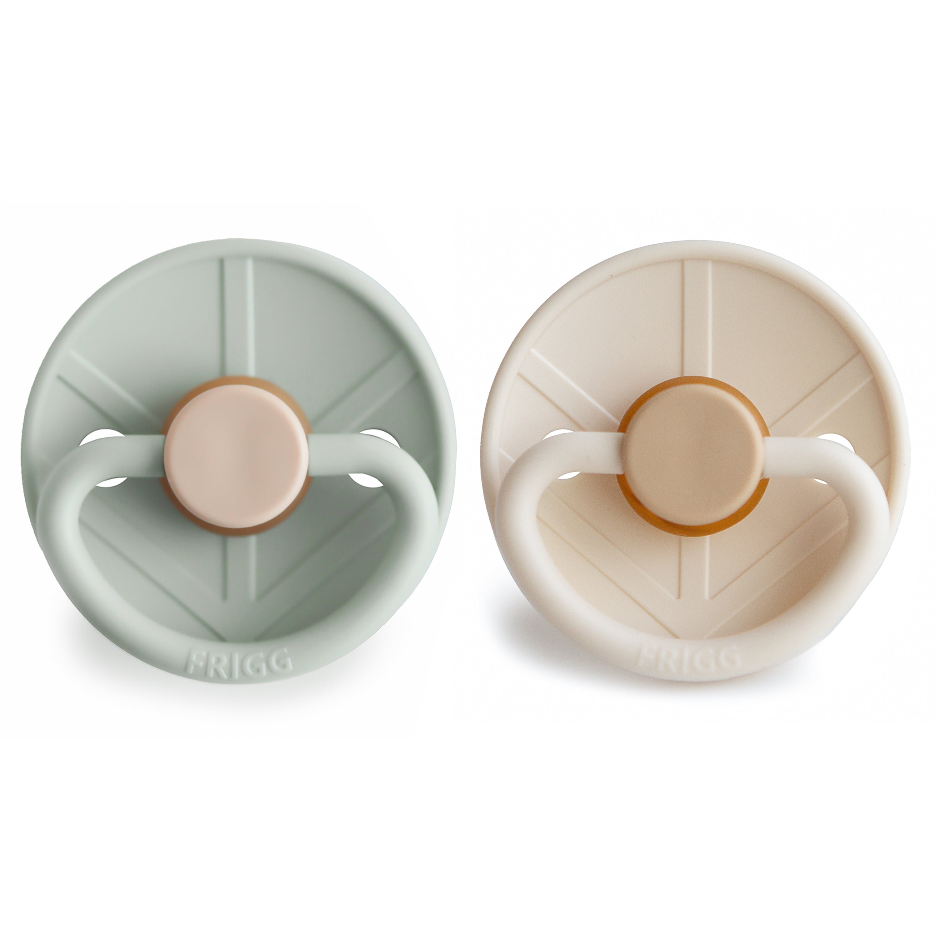 FRIGG Little Viking Natural Rubber Pacifier 2-Pack {Drop Ship}