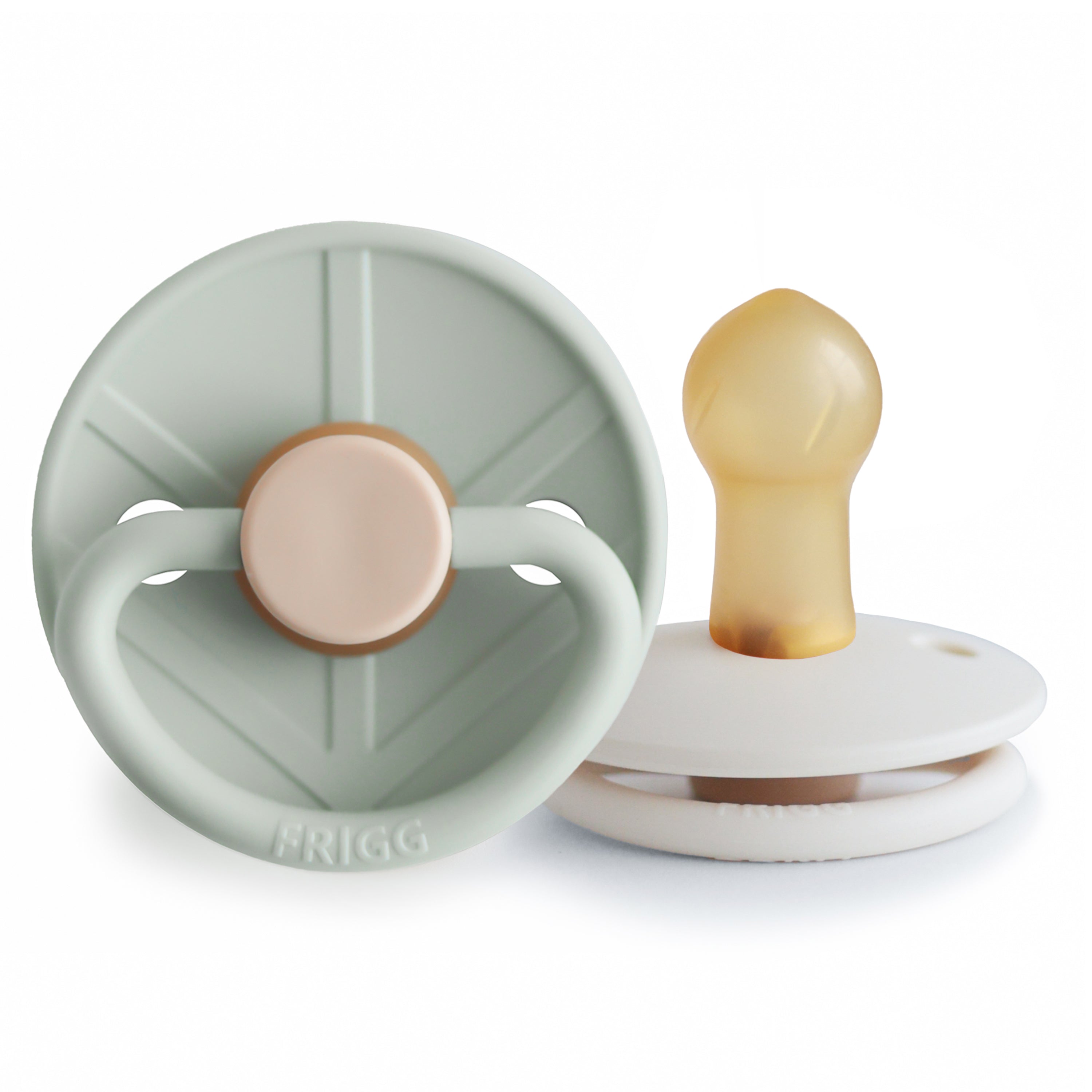 FRIGG Little Viking Natural Rubber Pacifier 2-Pack {Drop Ship}