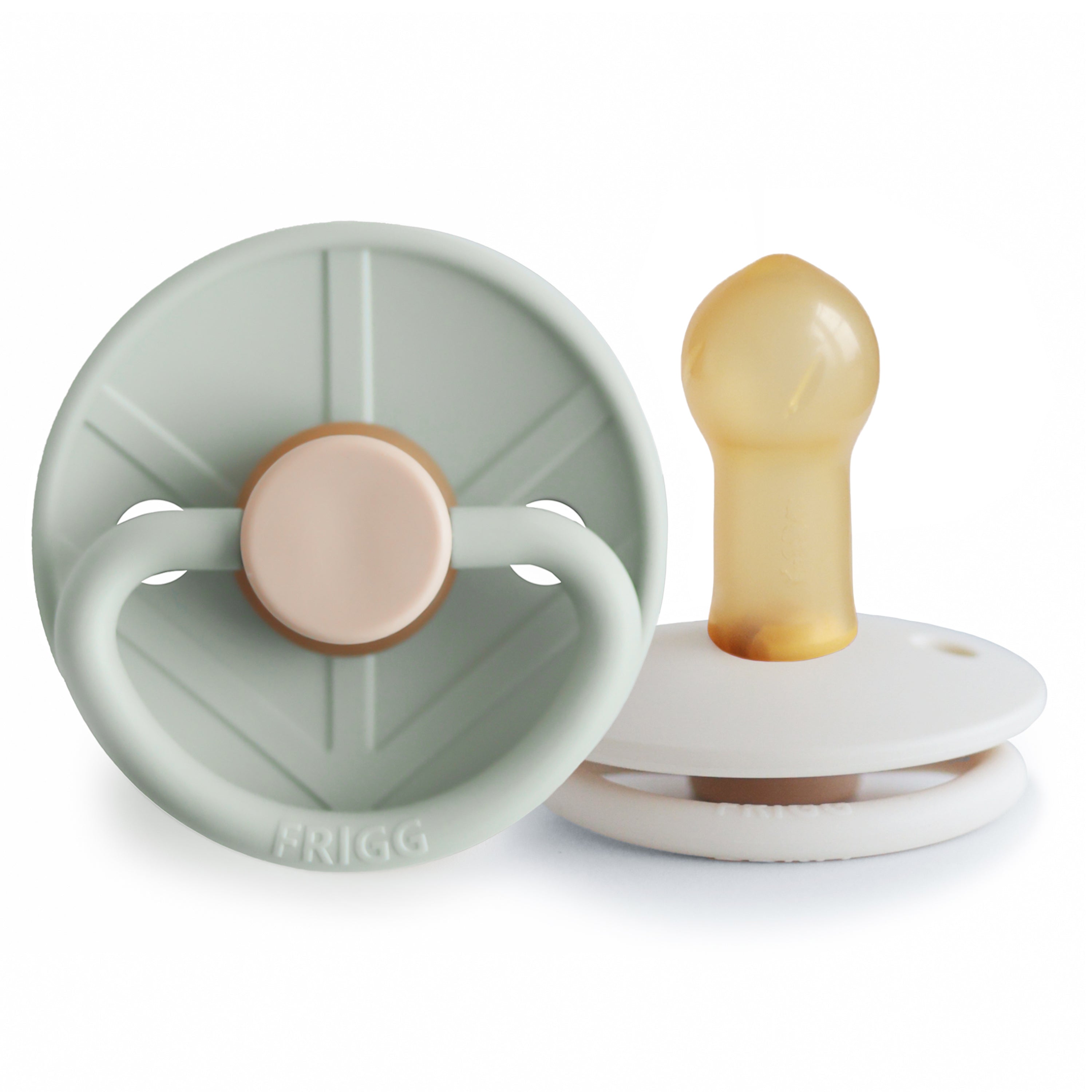 FRIGG Little Viking Natural Rubber Pacifier 2-Pack {Drop Ship}