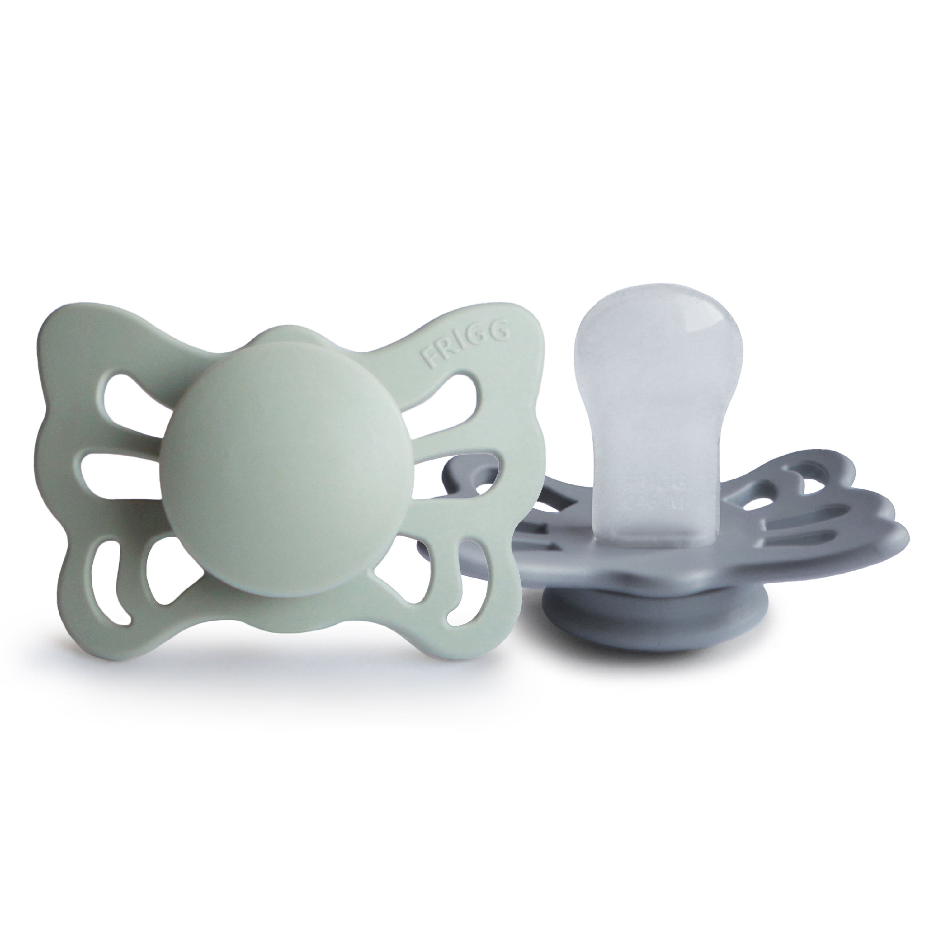 FRIGG Butterfly Anatomical Silicone Pacifier 2-Pack (0-6 Months) {Drop Ship}
