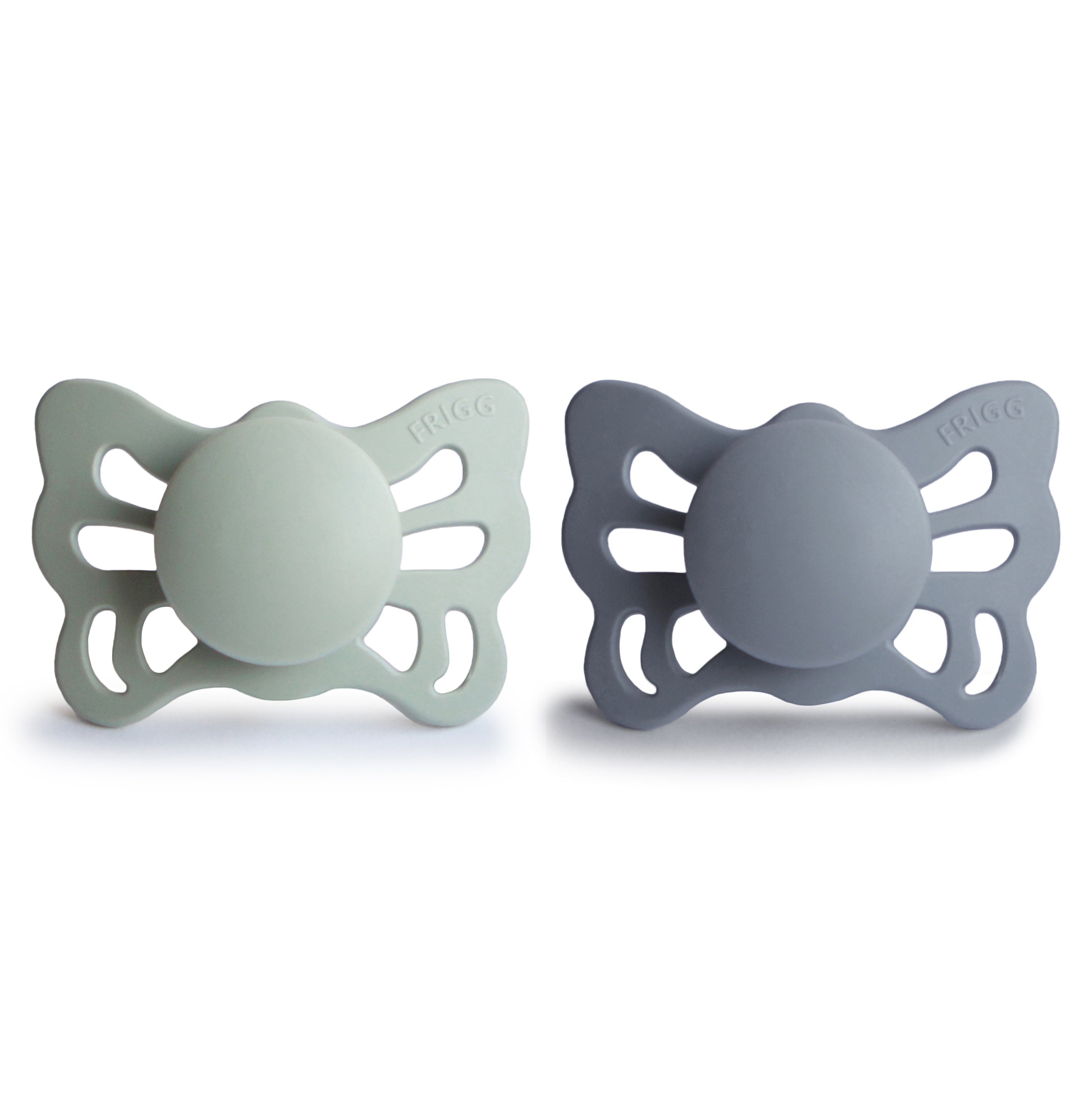 FRIGG Butterfly Anatomical Silicone Pacifier 2-Pack (0-6 Months) {Drop Ship}