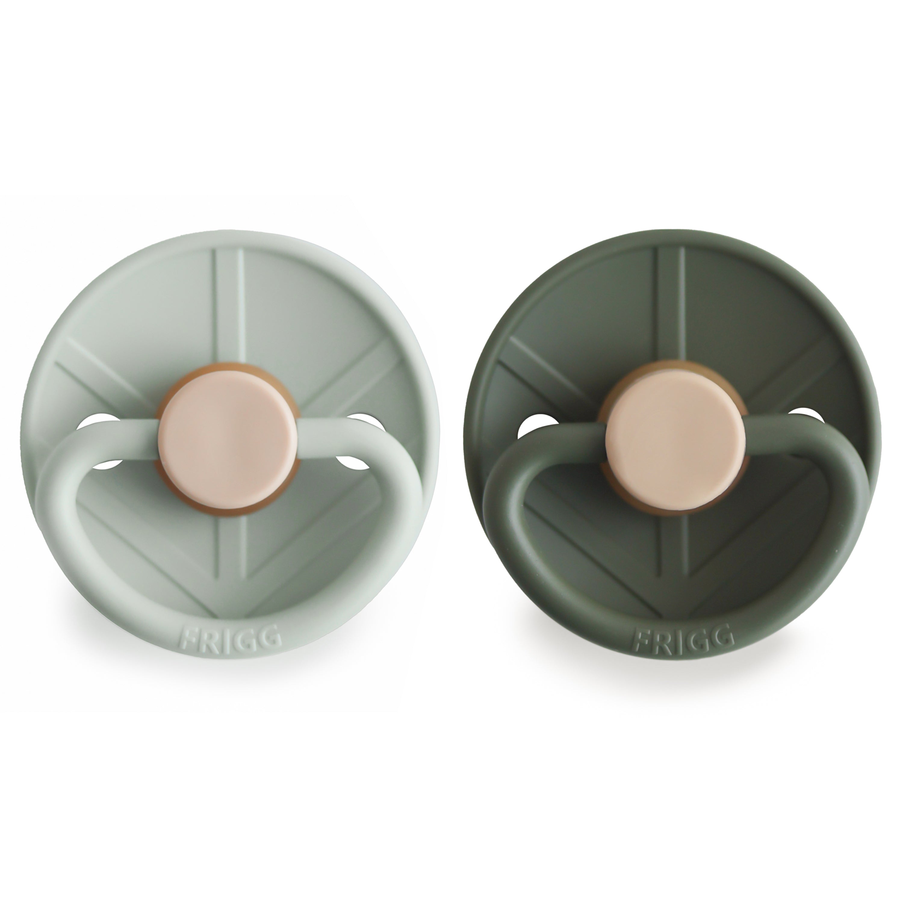 FRIGG Little Viking Natural Rubber Pacifier 2-Pack {Drop Ship}