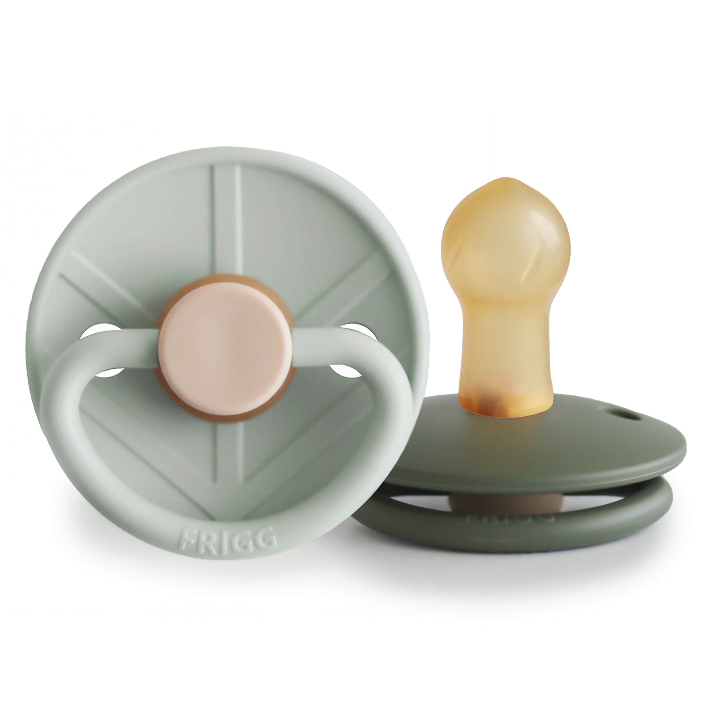 FRIGG Little Viking Natural Rubber Pacifier 2-Pack {Drop Ship}