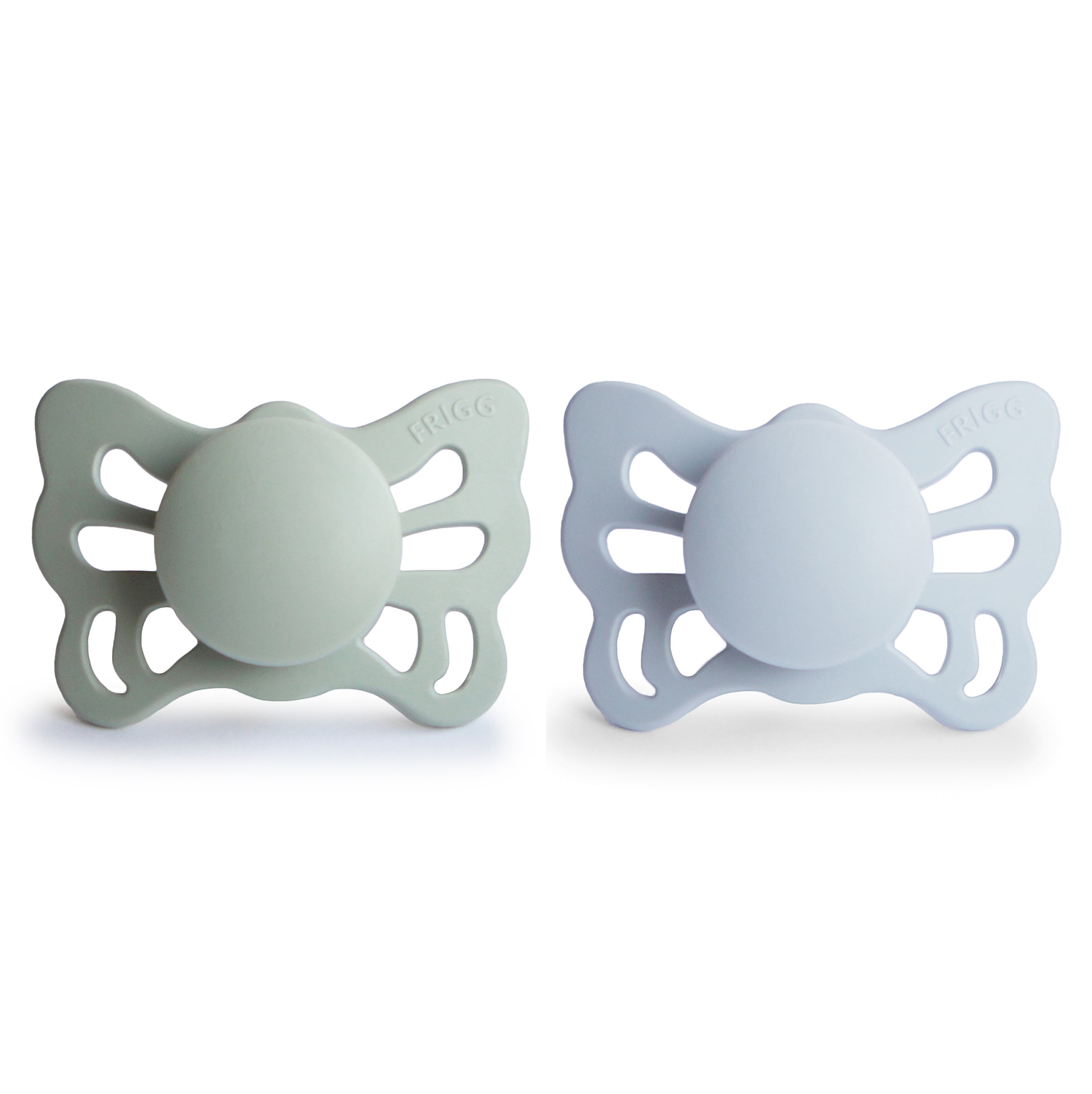 FRIGG Butterfly Anatomical Silicone Pacifier 2-Pack (0-6 Months) {Drop Ship}