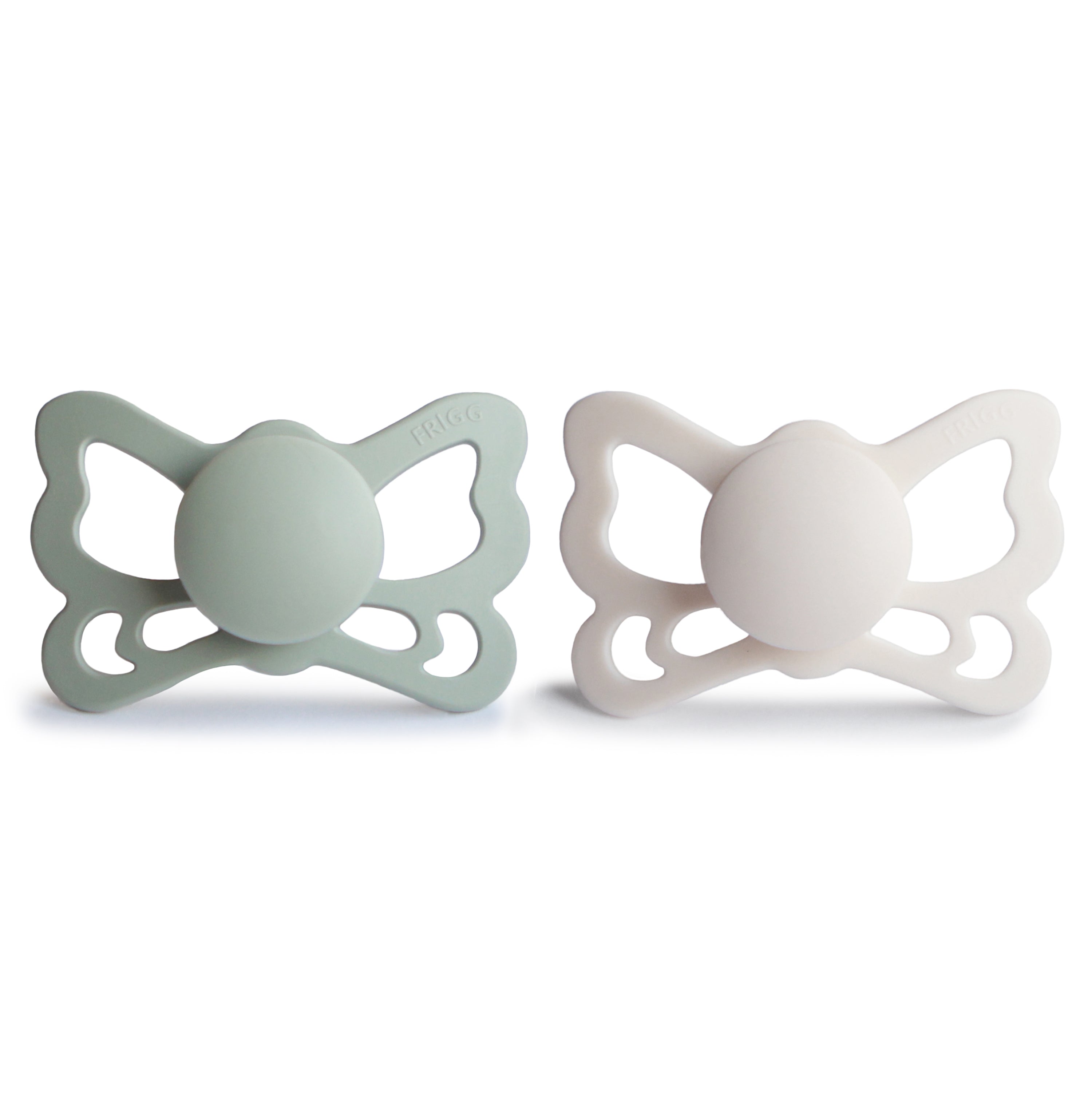 FRIGG Butterfly Anatomical Silicone Pacifier 2-Pack (6-18 Months) {Drop Ship}