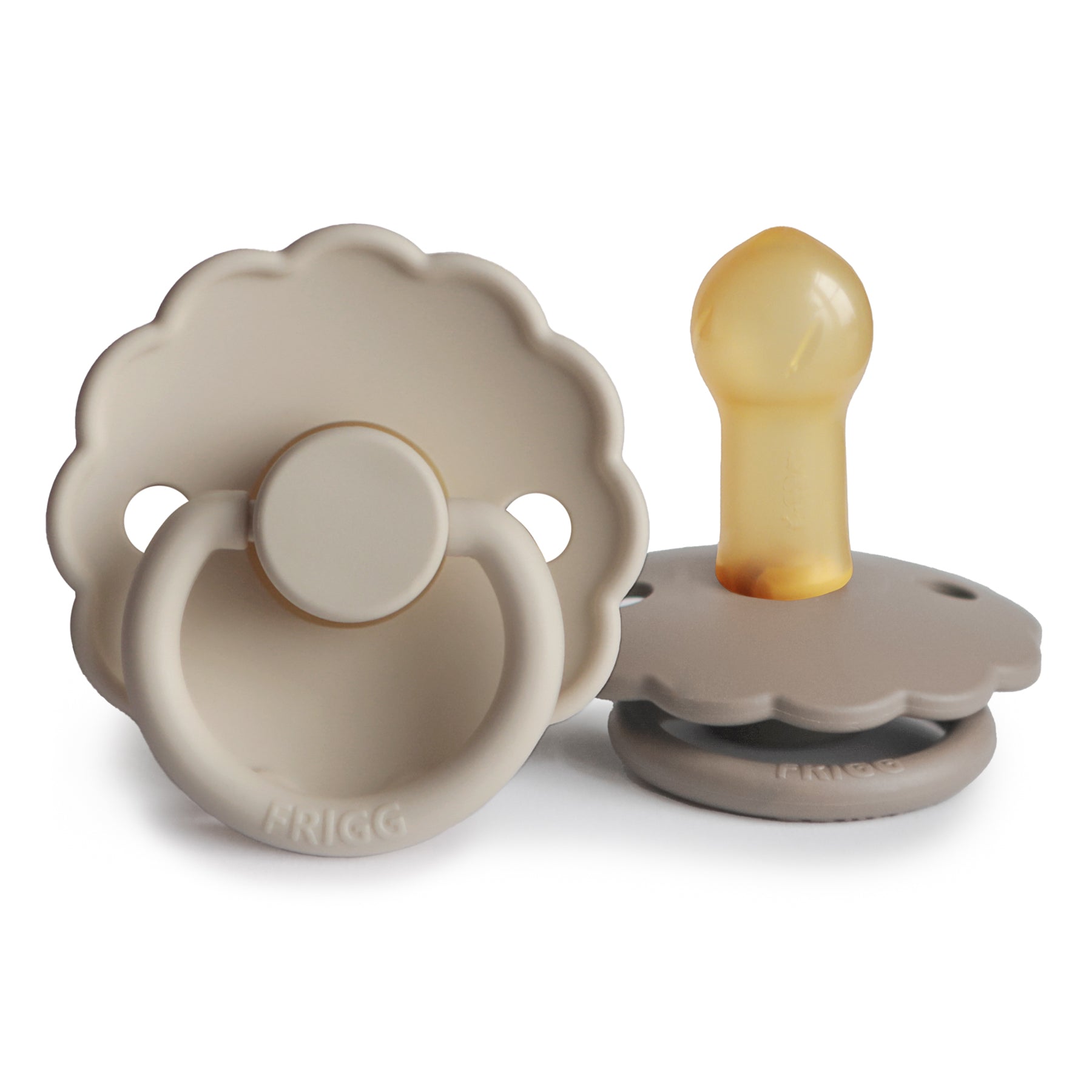FRIGG Daisy Natural Rubber Pacifier 2-Pack {Drop Ship}
