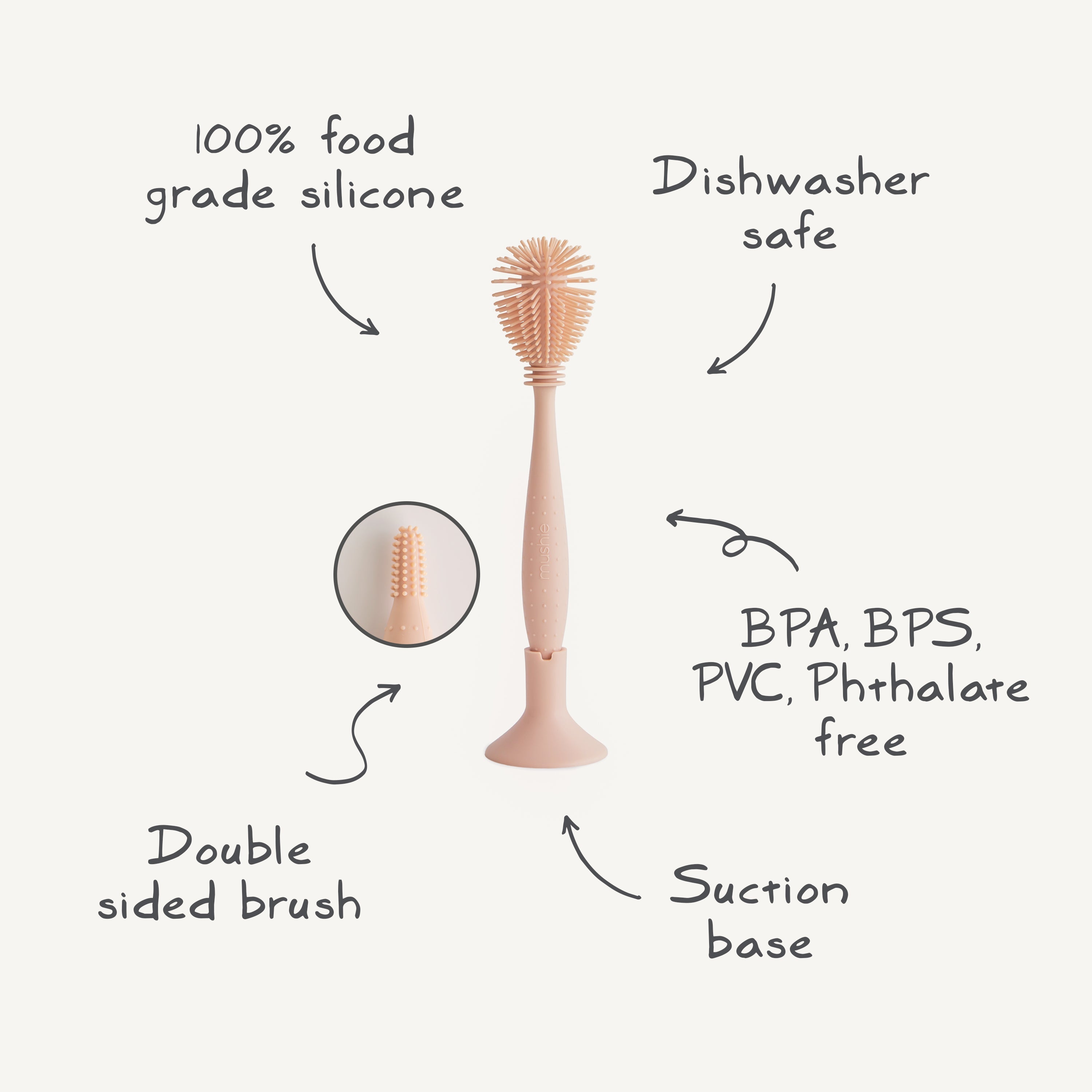 Silicone Baby Bottle Brush {Drop Ship}