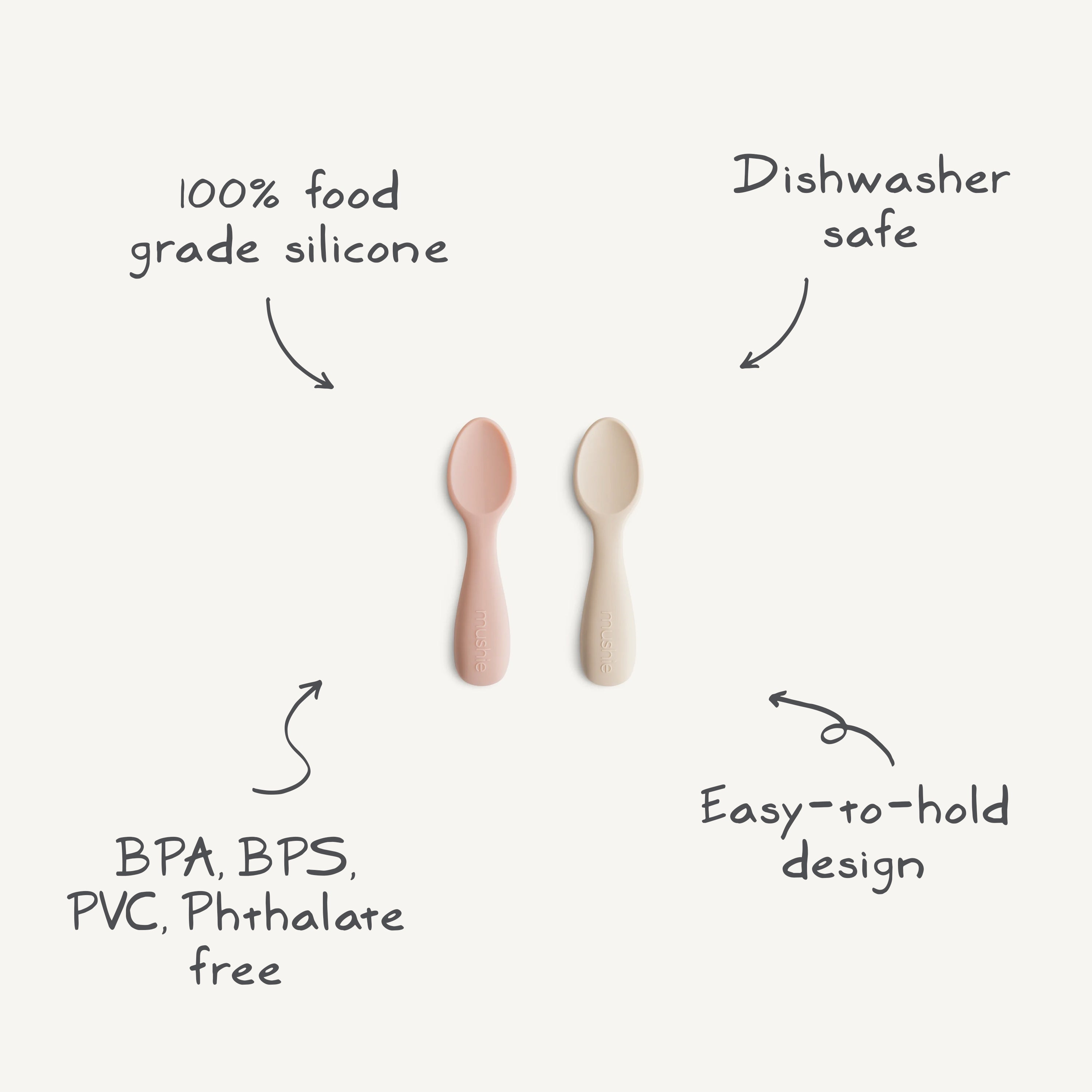 Silicone Toddler Starter Spoons {Drop Ship}