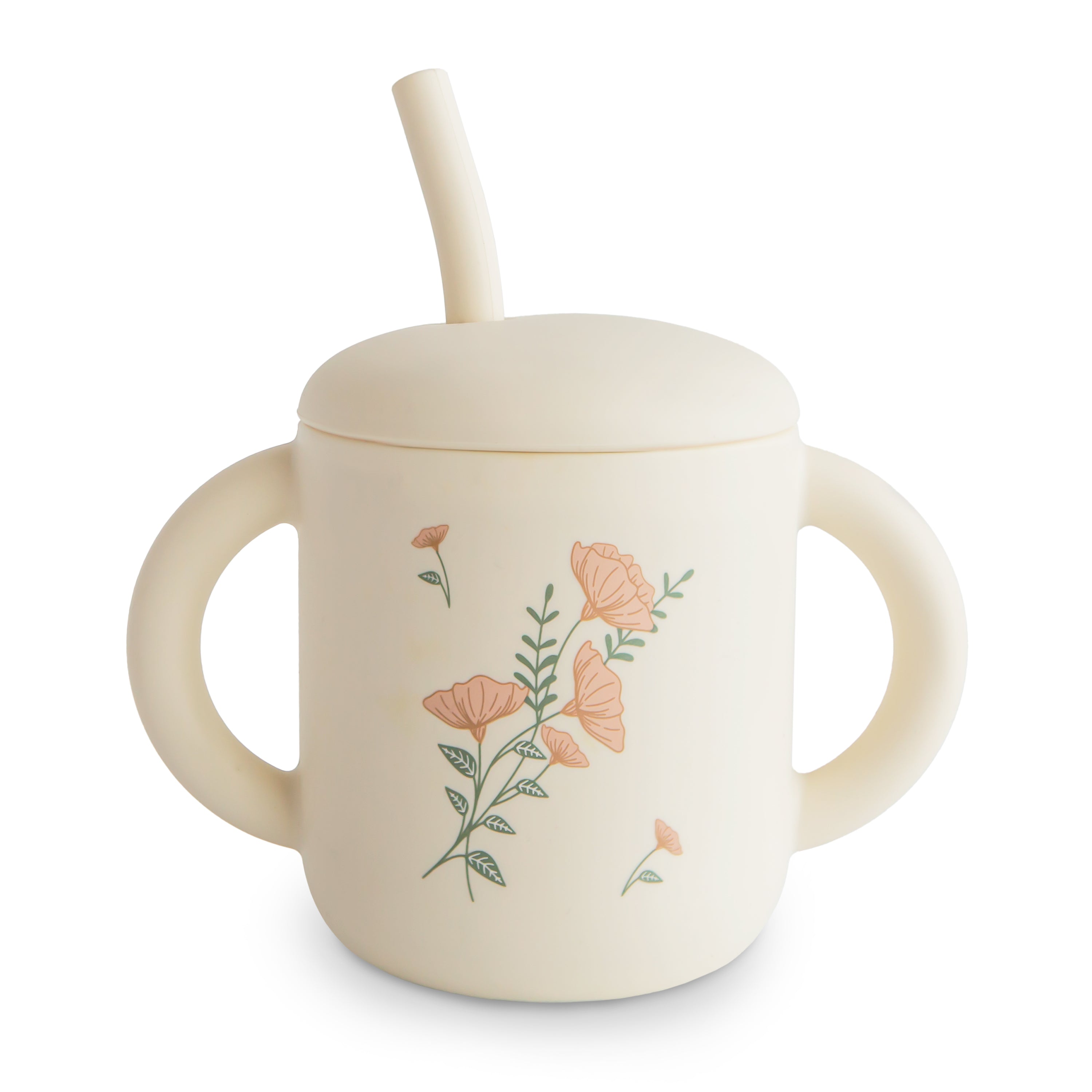 Silicone Training Cup + Straw {Drop Ship}