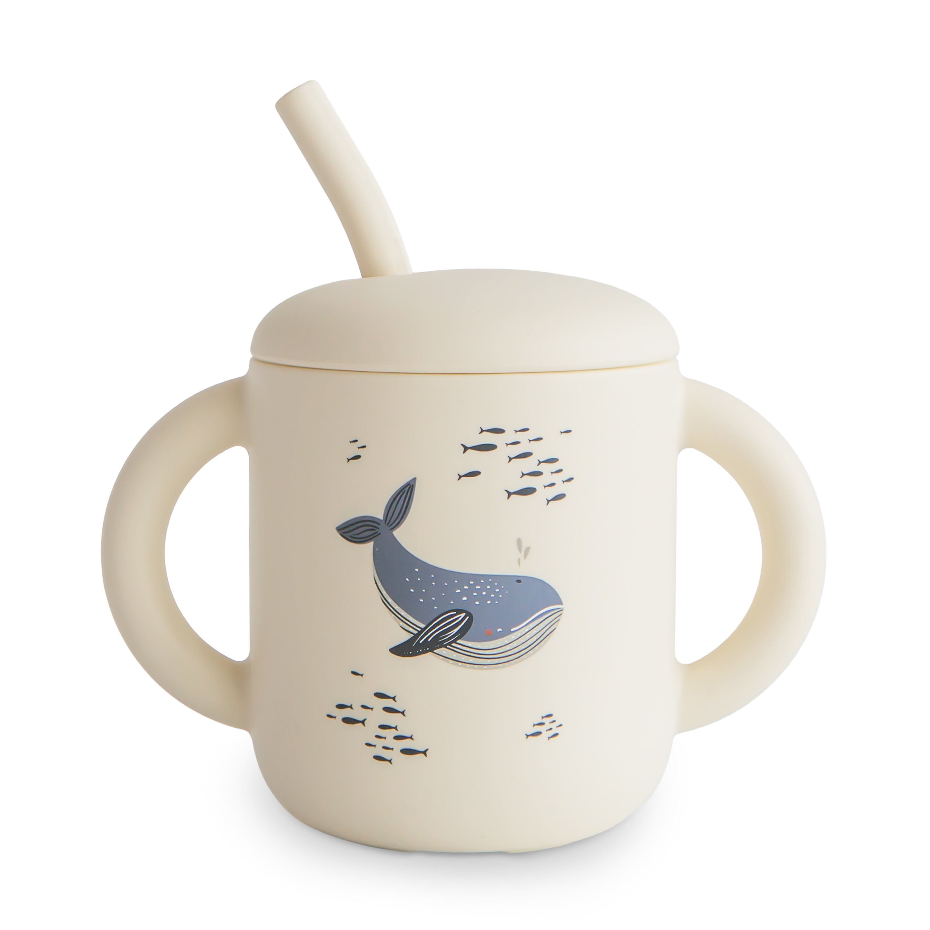 Silicone Training Cup + Straw {Drop Ship}