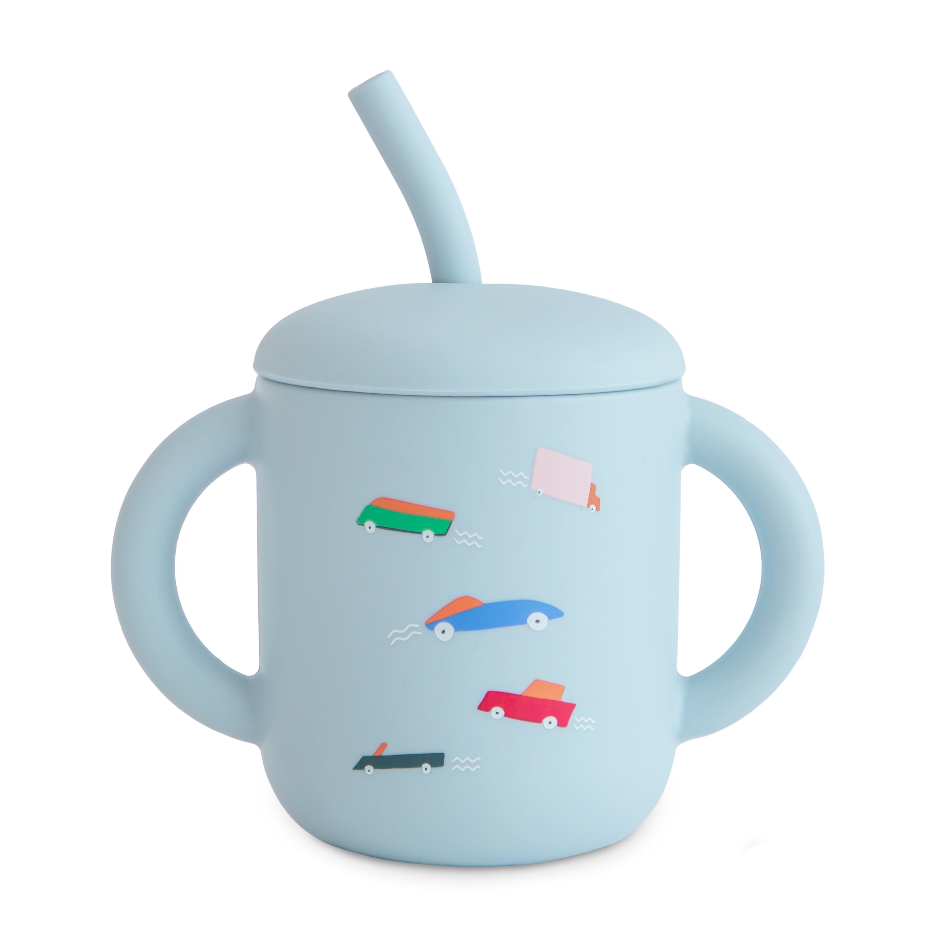 Silicone Training Cup + Straw {Drop Ship}