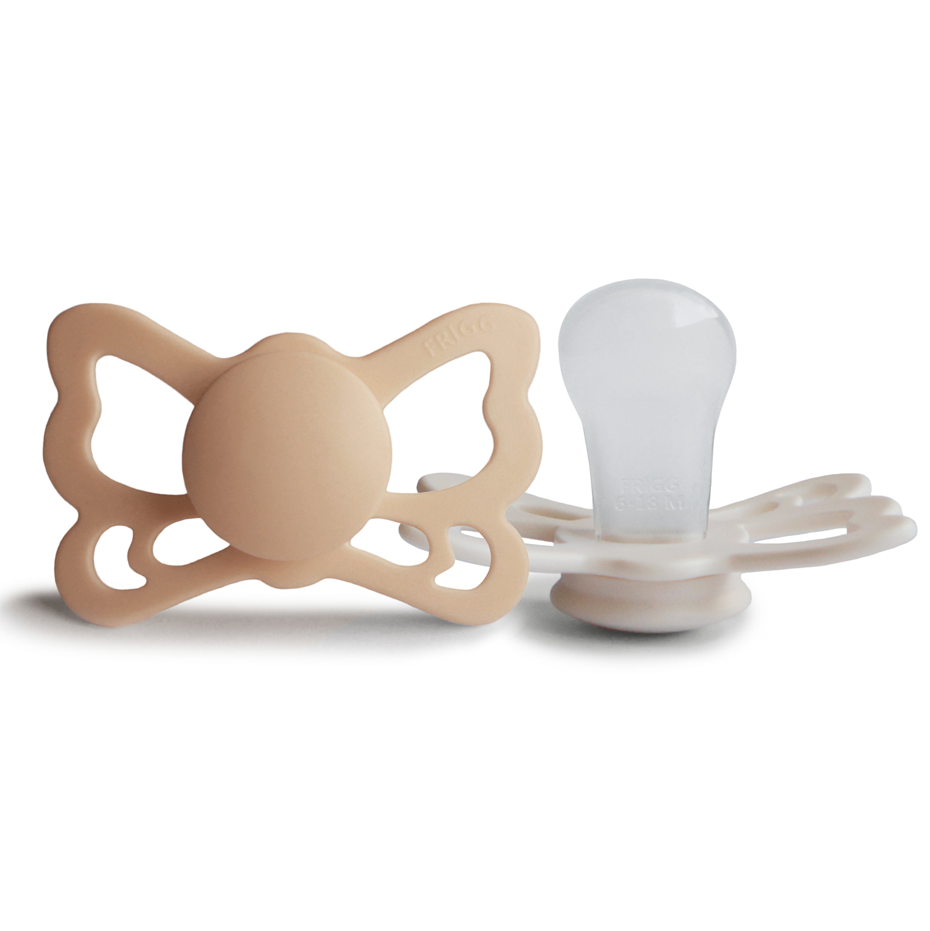 FRIGG Butterfly Anatomical Silicone Pacifier 2-Pack (6-18 Months) {Drop Ship}