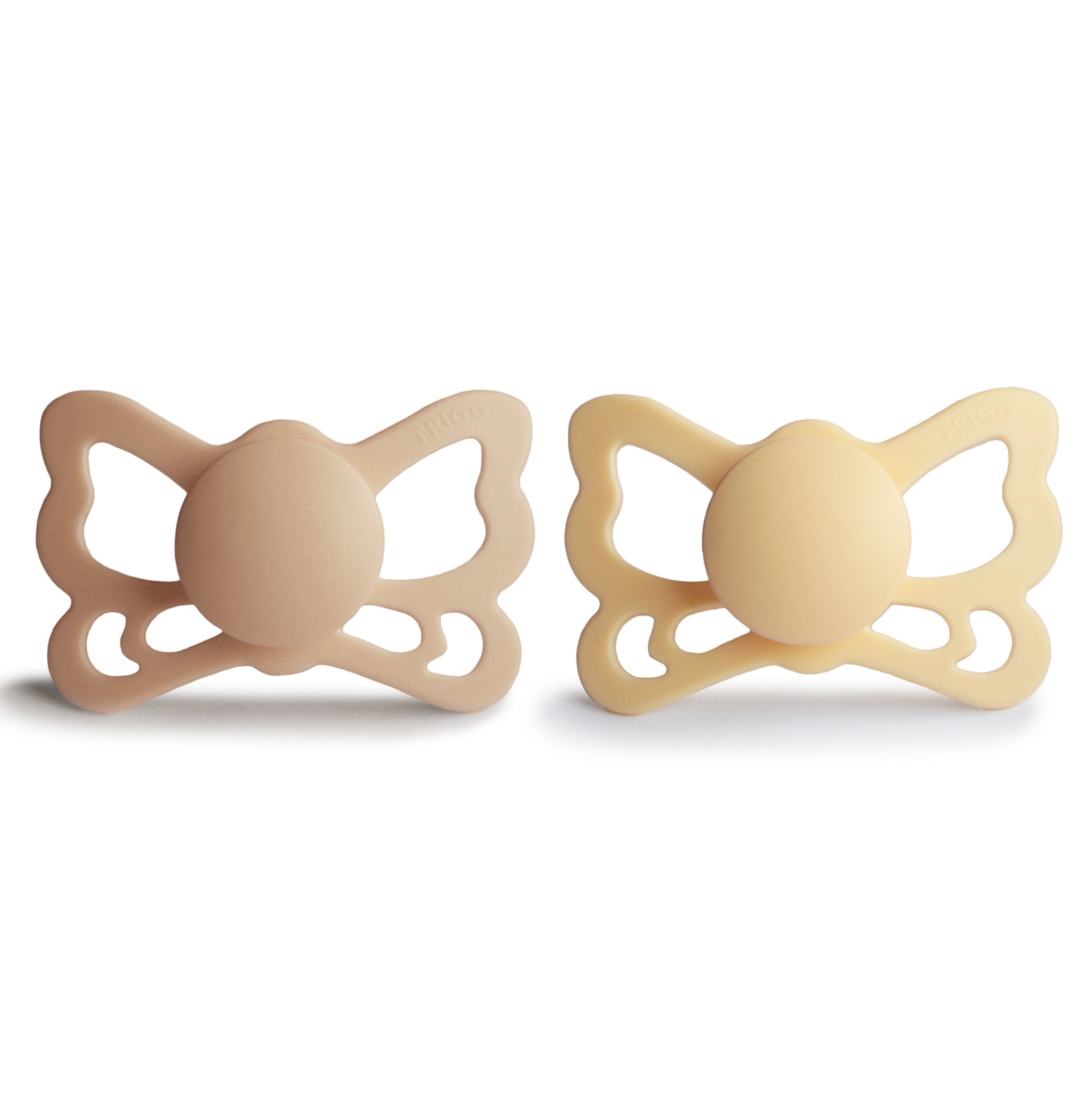 FRIGG Butterfly Anatomical Silicone Pacifier 2-Pack (6-18 Months) {Drop Ship}