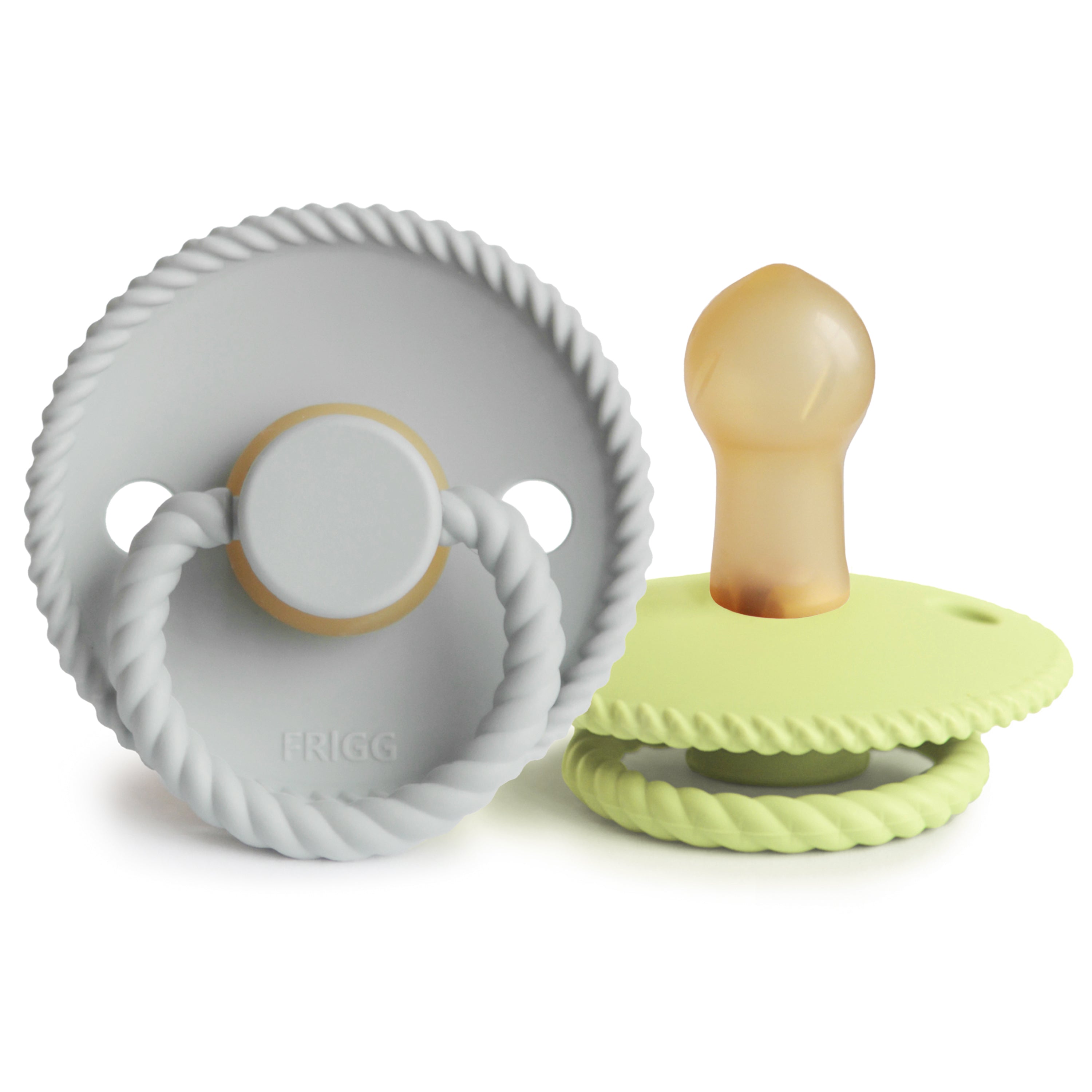 FRIGG Rope Natural Rubber Pacifier 2-Pack {Drop Ship}