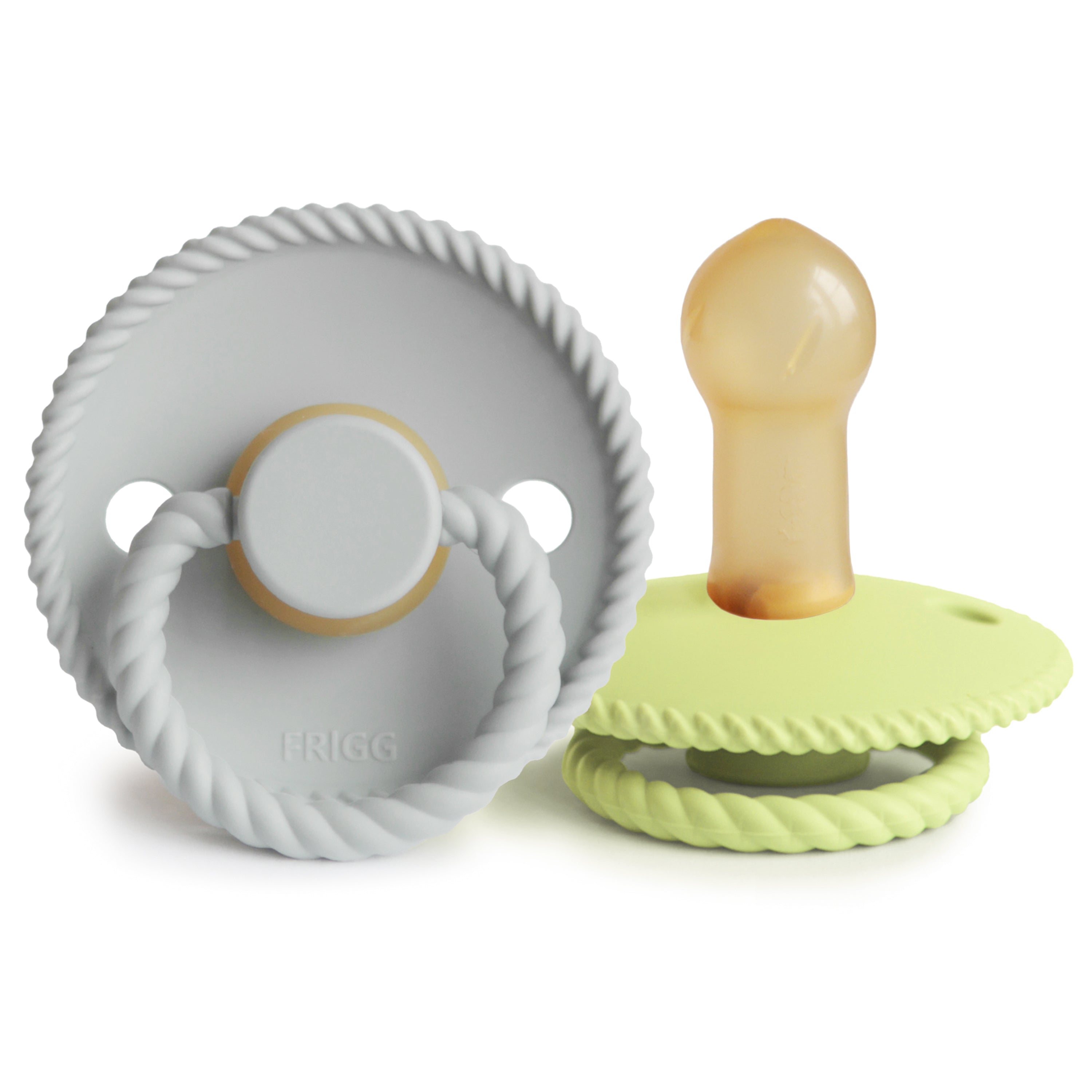 FRIGG Rope Natural Rubber Pacifier 2-Pack {Drop Ship}