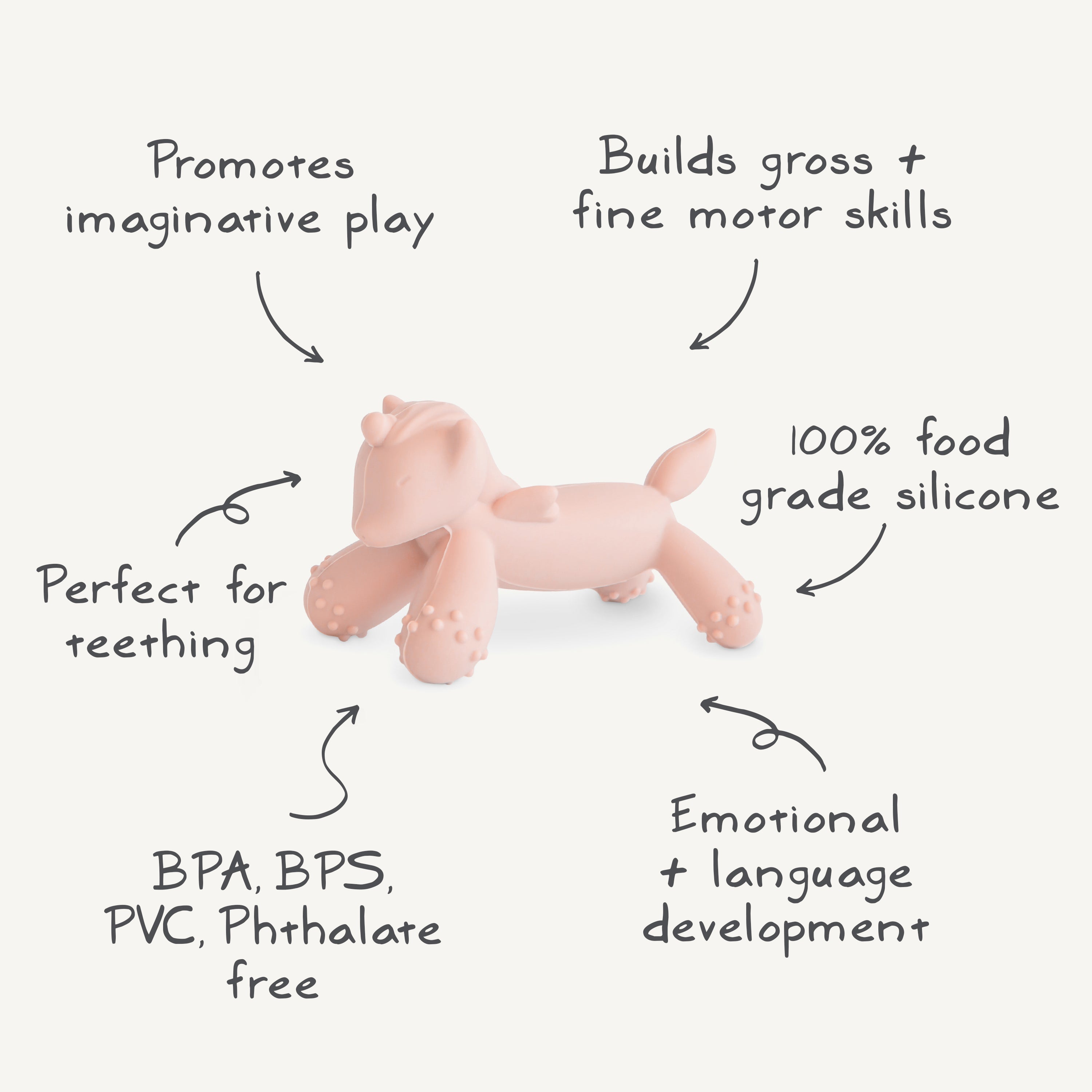 Unicorn Figurine Teether {Drop Ship}