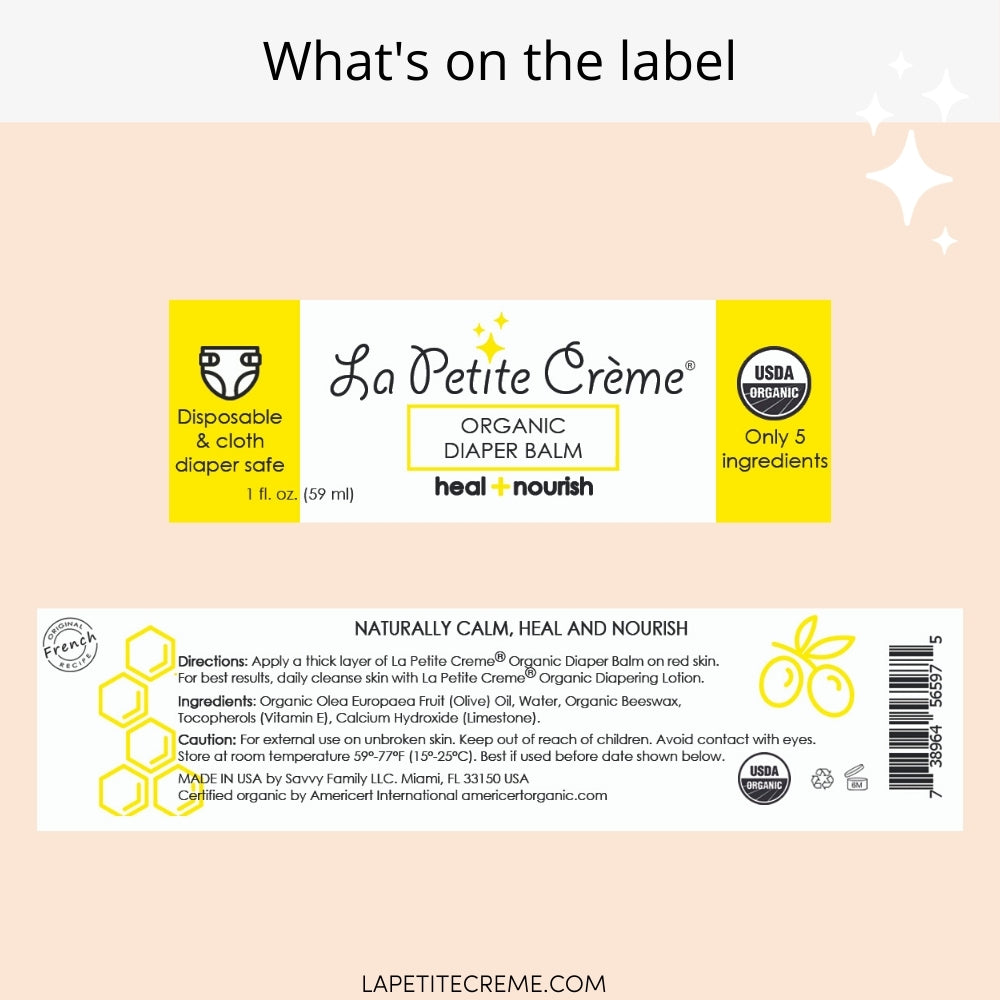 Organic French Diaper Cream - 1 oz {Drop Ship}