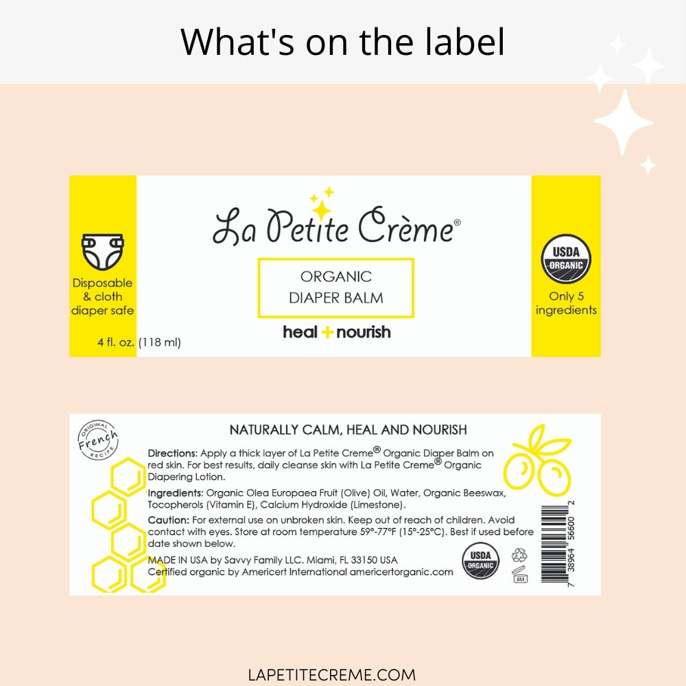 Organic French Diaper Rash Cream - 4 oz {Drop Ship}