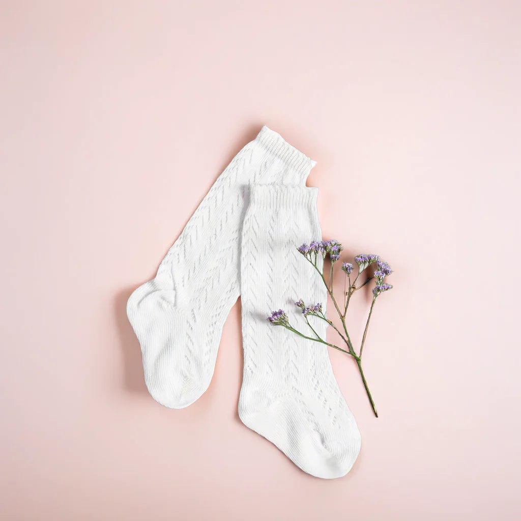 LLB Crochet Knee High Socks (2 pairs in each pack) {DROP SHIP}