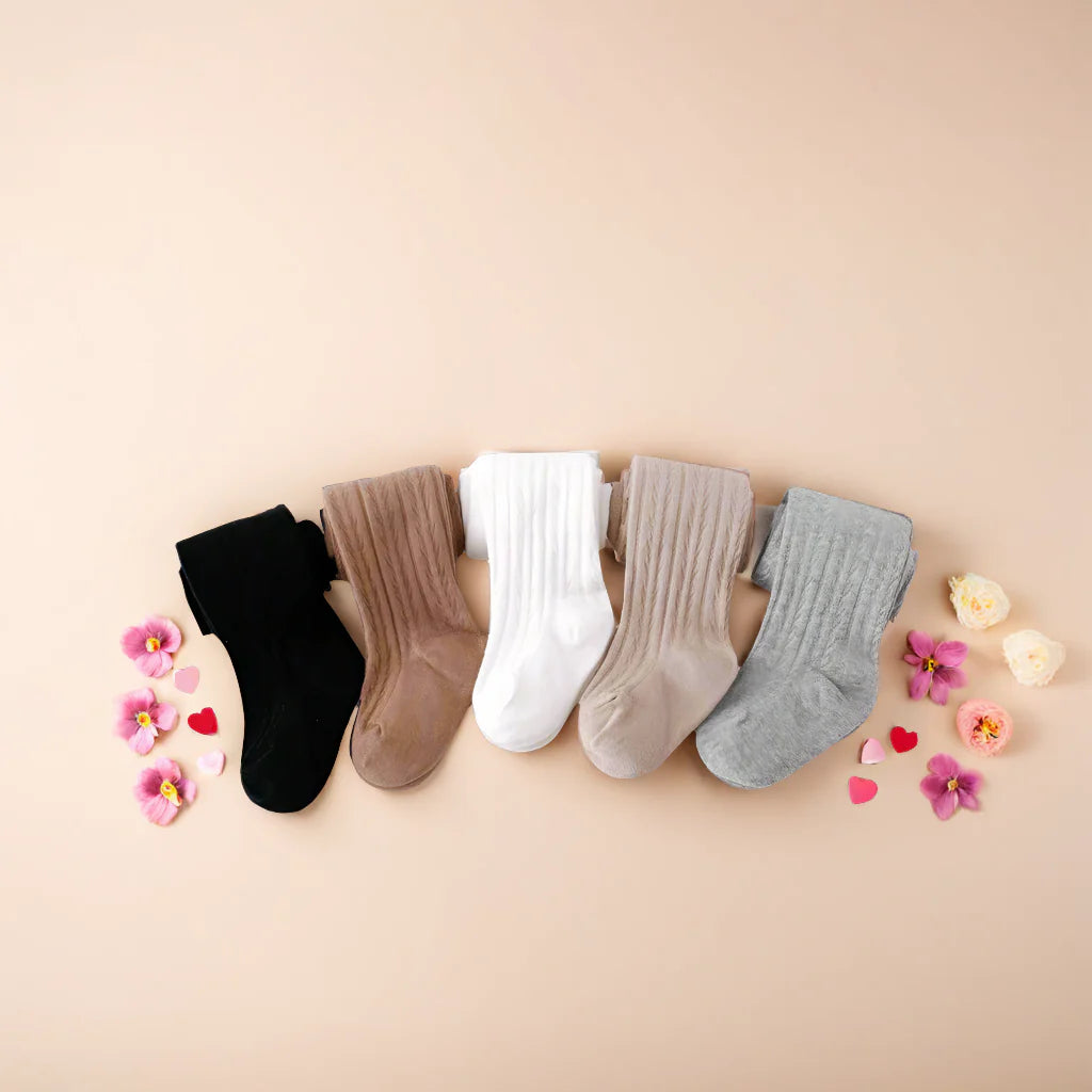Little Love Bug Cable Knit Tights {DROP SHIP}