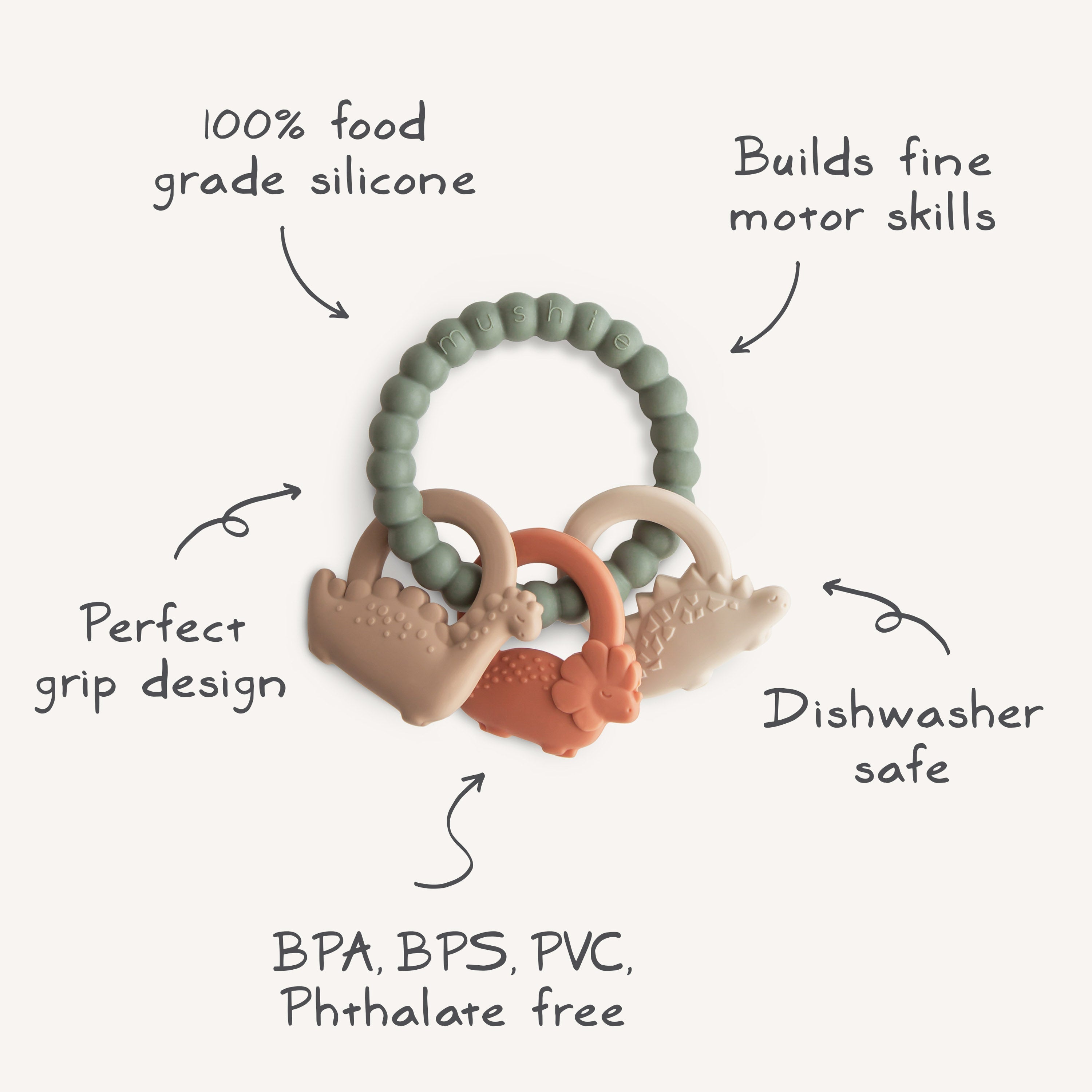 Dino Teething Ring {Drop Ship}