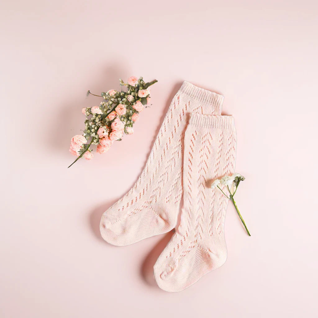 LLB Crochet Knee High Socks (2 pairs in each pack) {DROP SHIP}