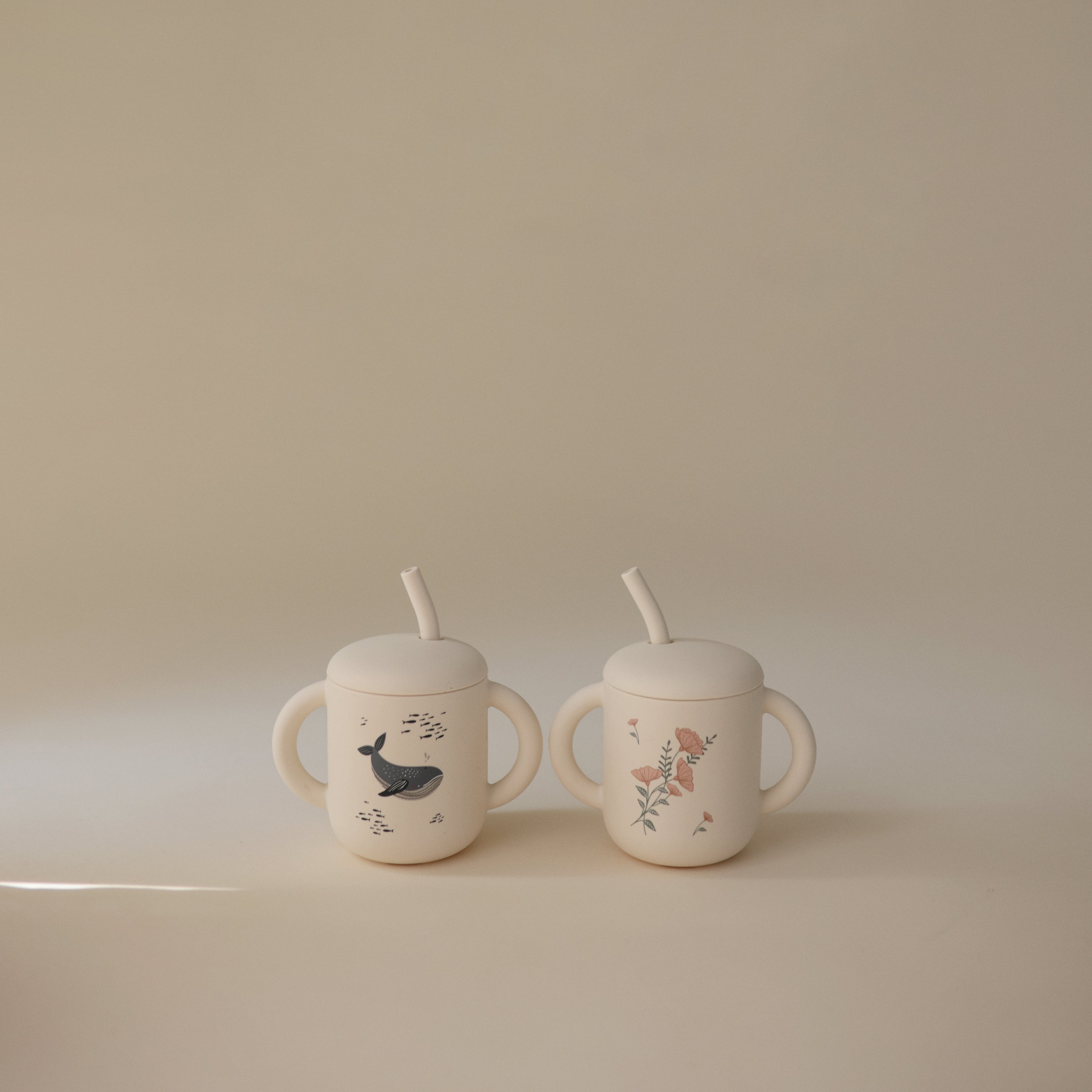 Silicone Training Cup + Straw {Drop Ship}