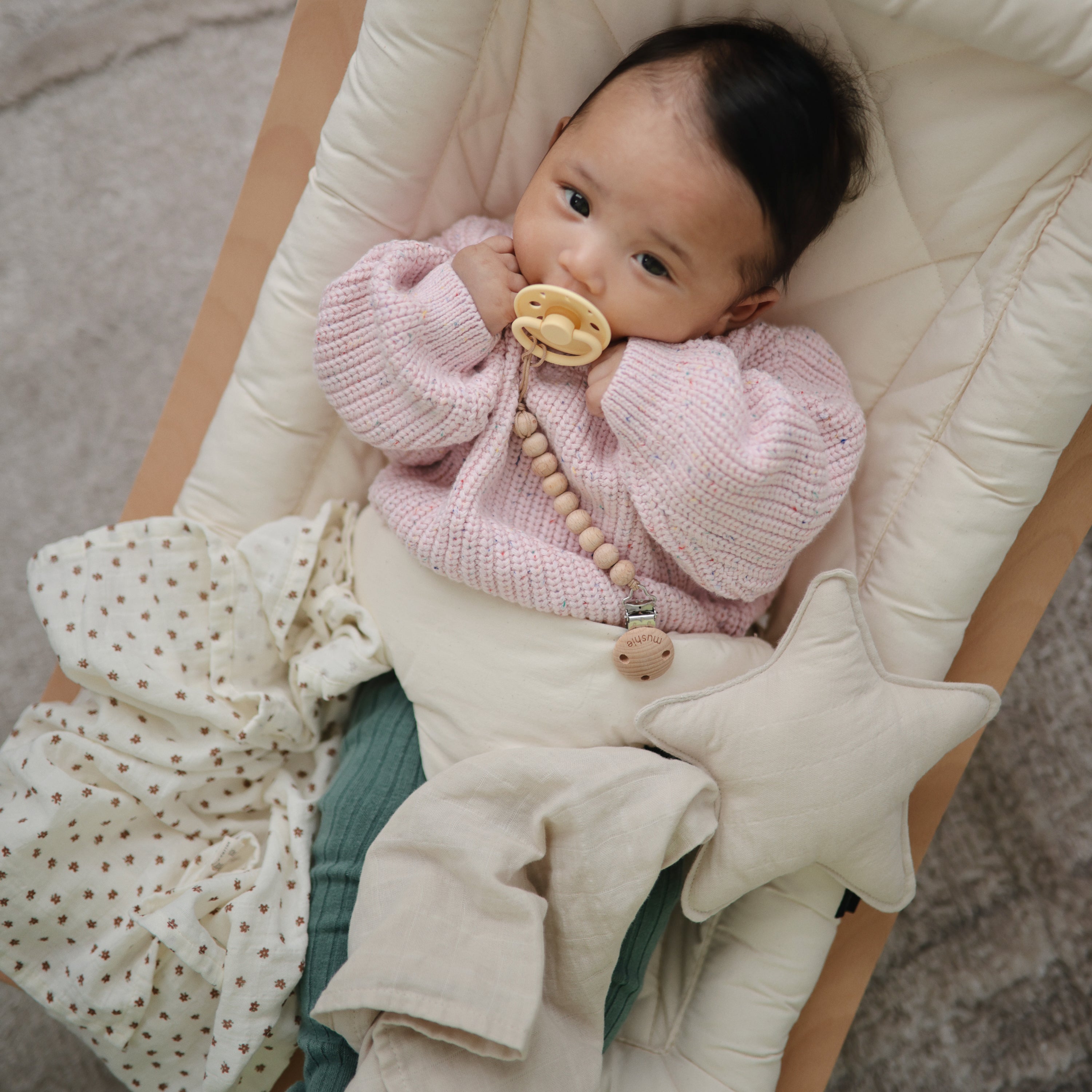 FRIGG Moon Silicone Pacifier 2-Pack {Drop Ship}