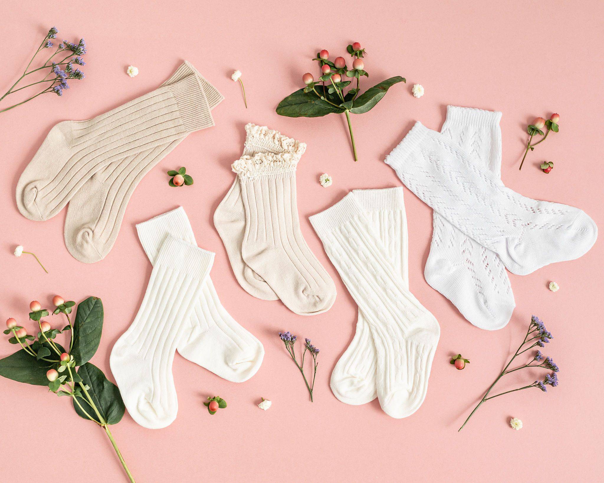 LLB Crochet Knee High Socks (2 pairs in each pack) {DROP SHIP}