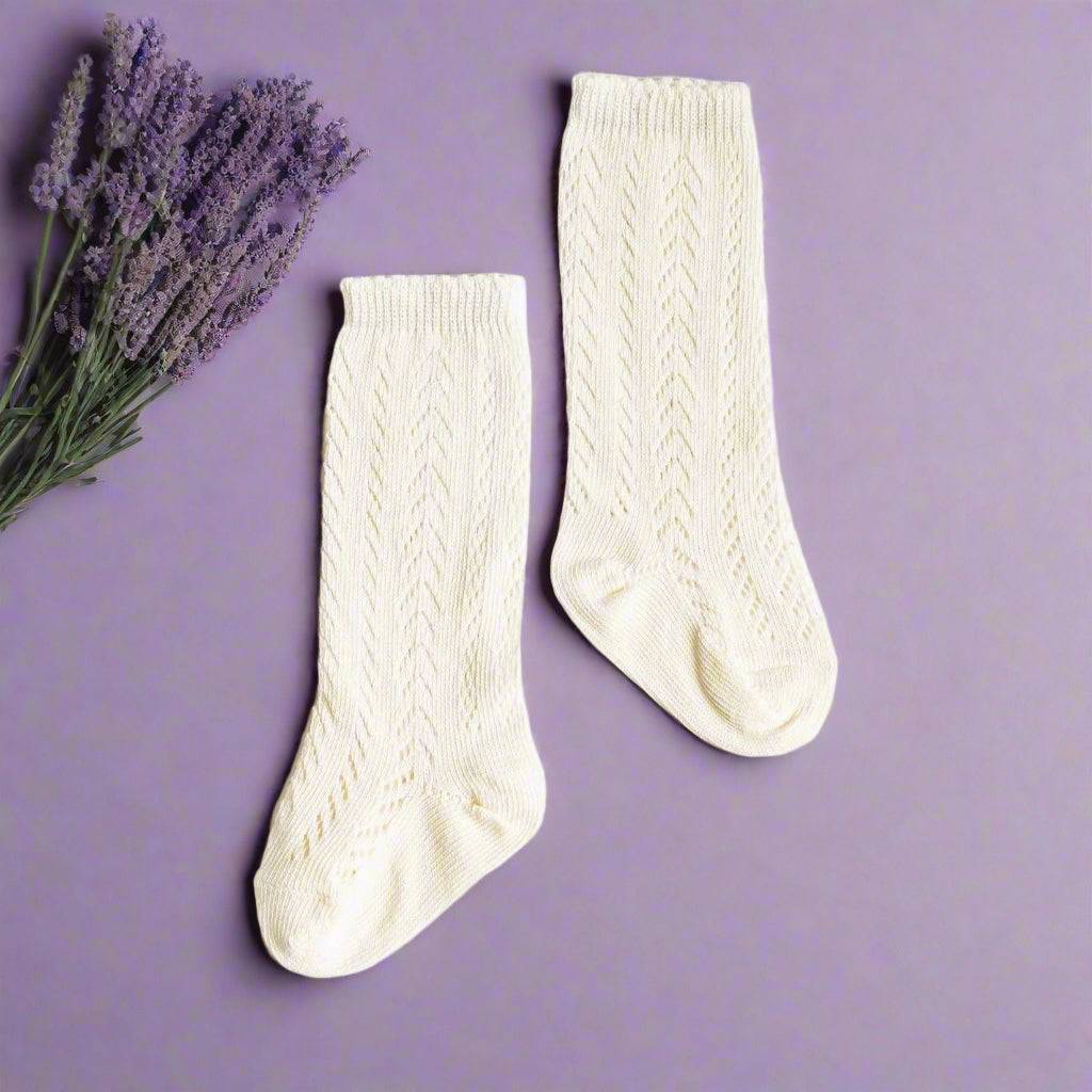 LLB Crochet Knee High Socks (2 pairs in each pack) {DROP SHIP}
