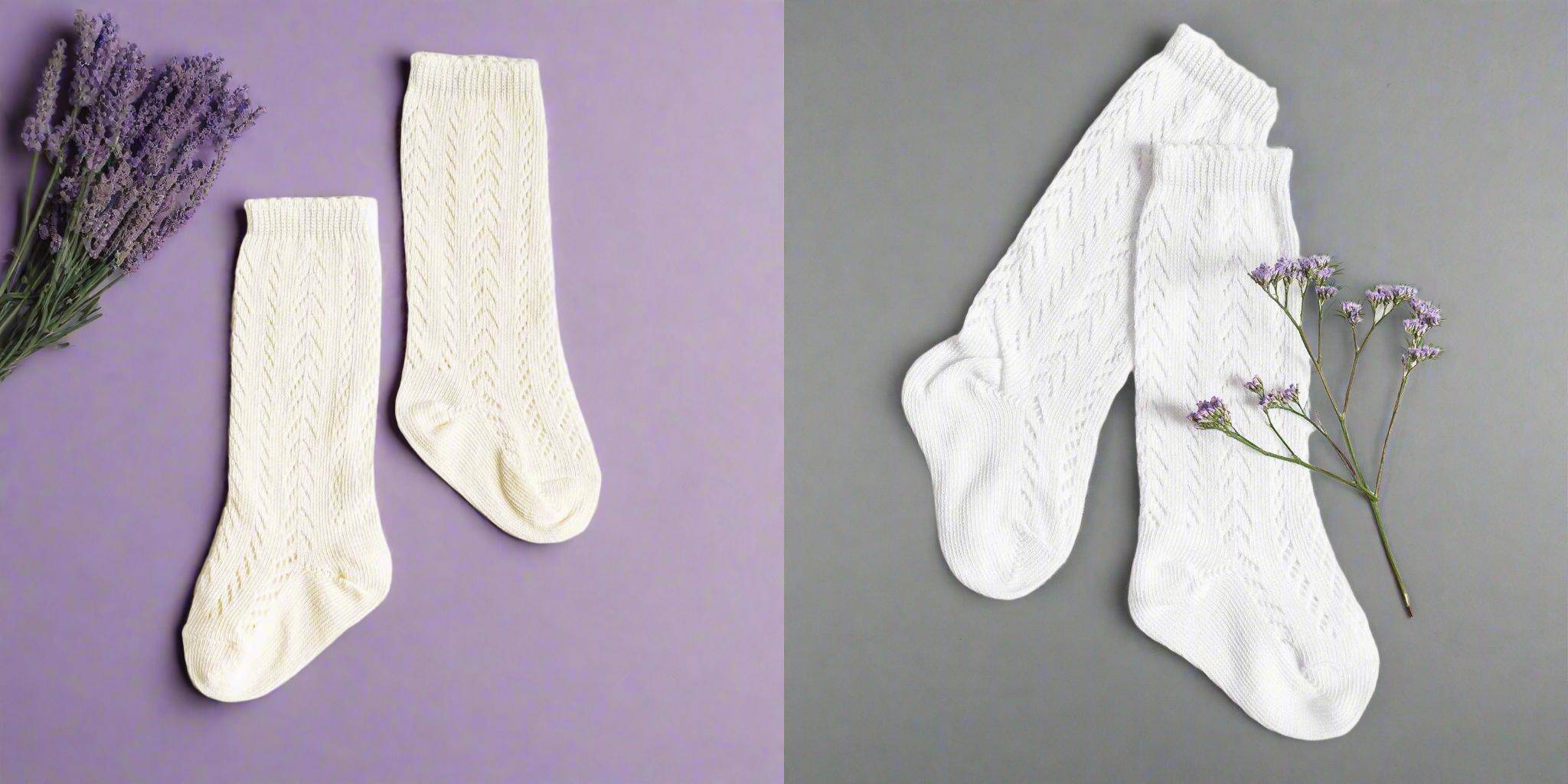 LLB Crochet Knee High Socks (2 pairs in each pack) {DROP SHIP}