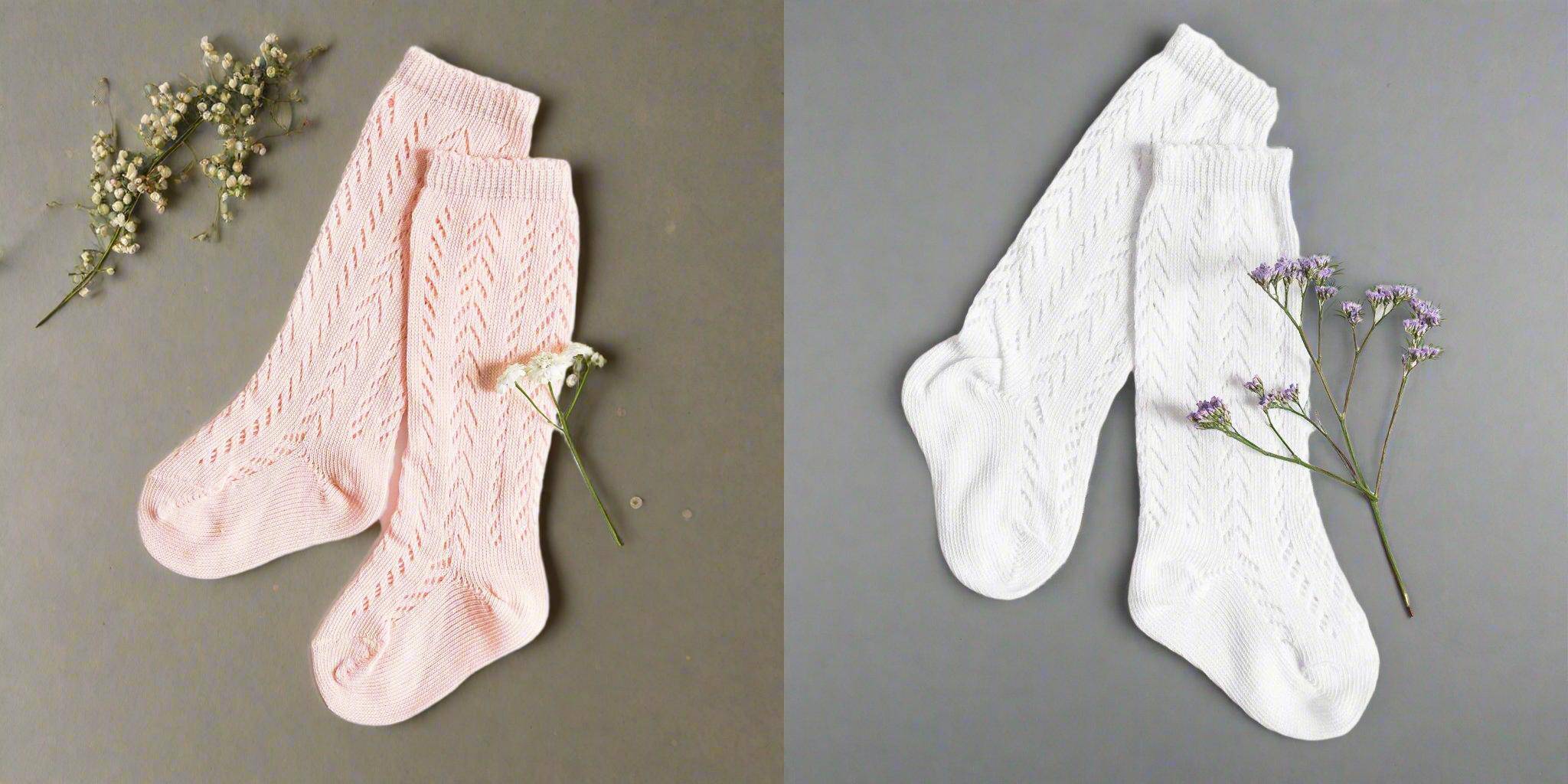 LLB Crochet Knee High Socks (2 pairs in each pack) {DROP SHIP}