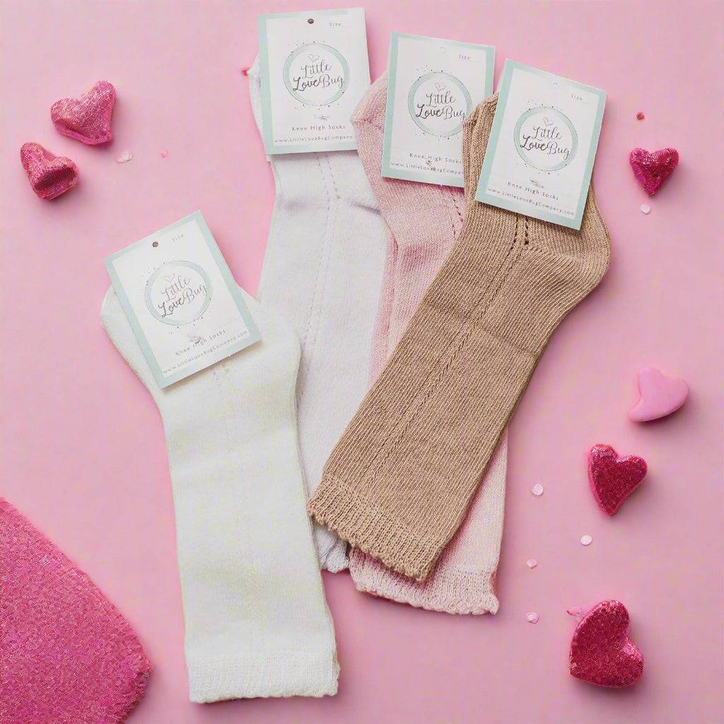 LLB Eyelet Knee High Socks {DROP SHIP}