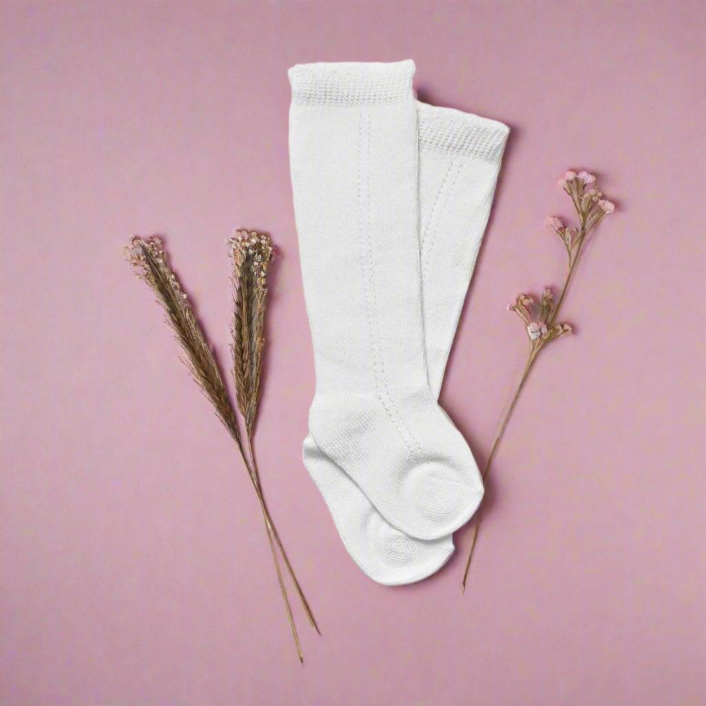 LLB Eyelet Knee High Socks {DROP SHIP}