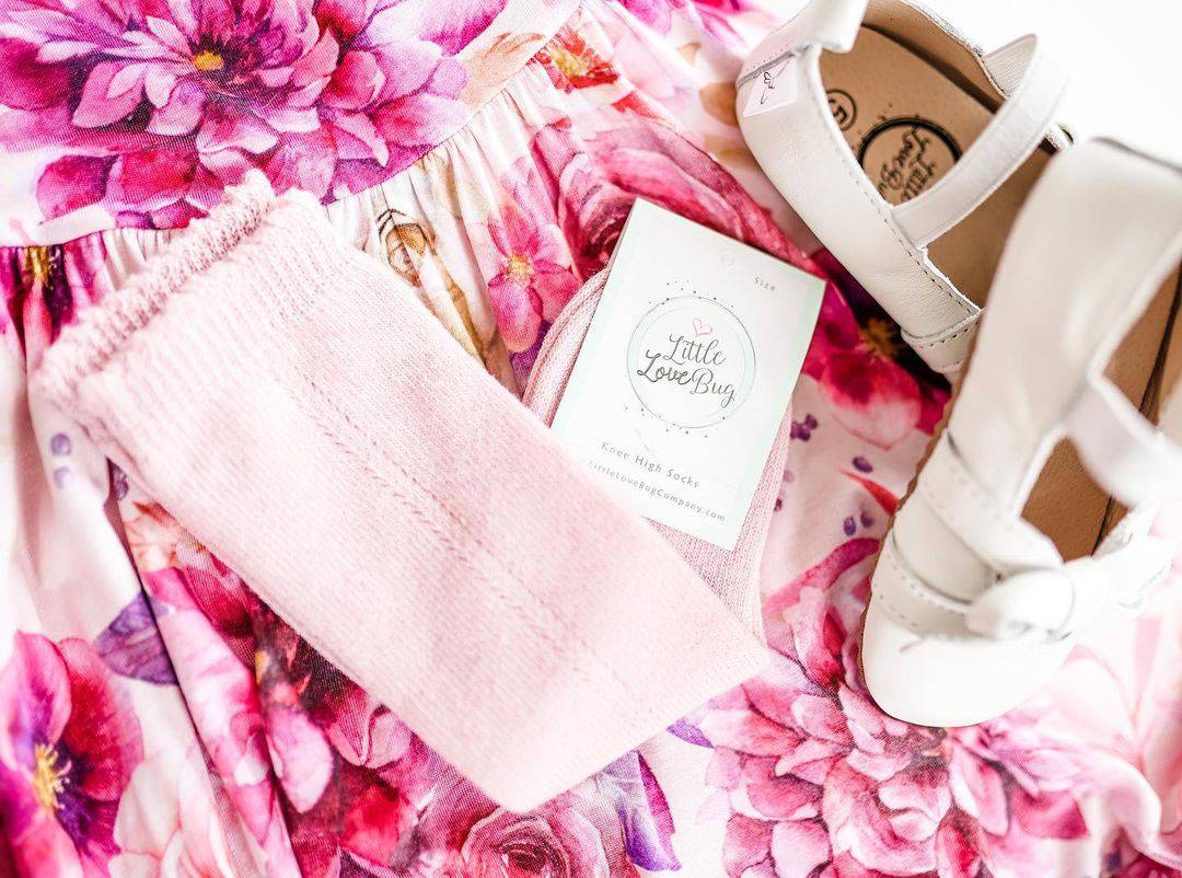LLB Eyelet Knee High Socks {DROP SHIP}