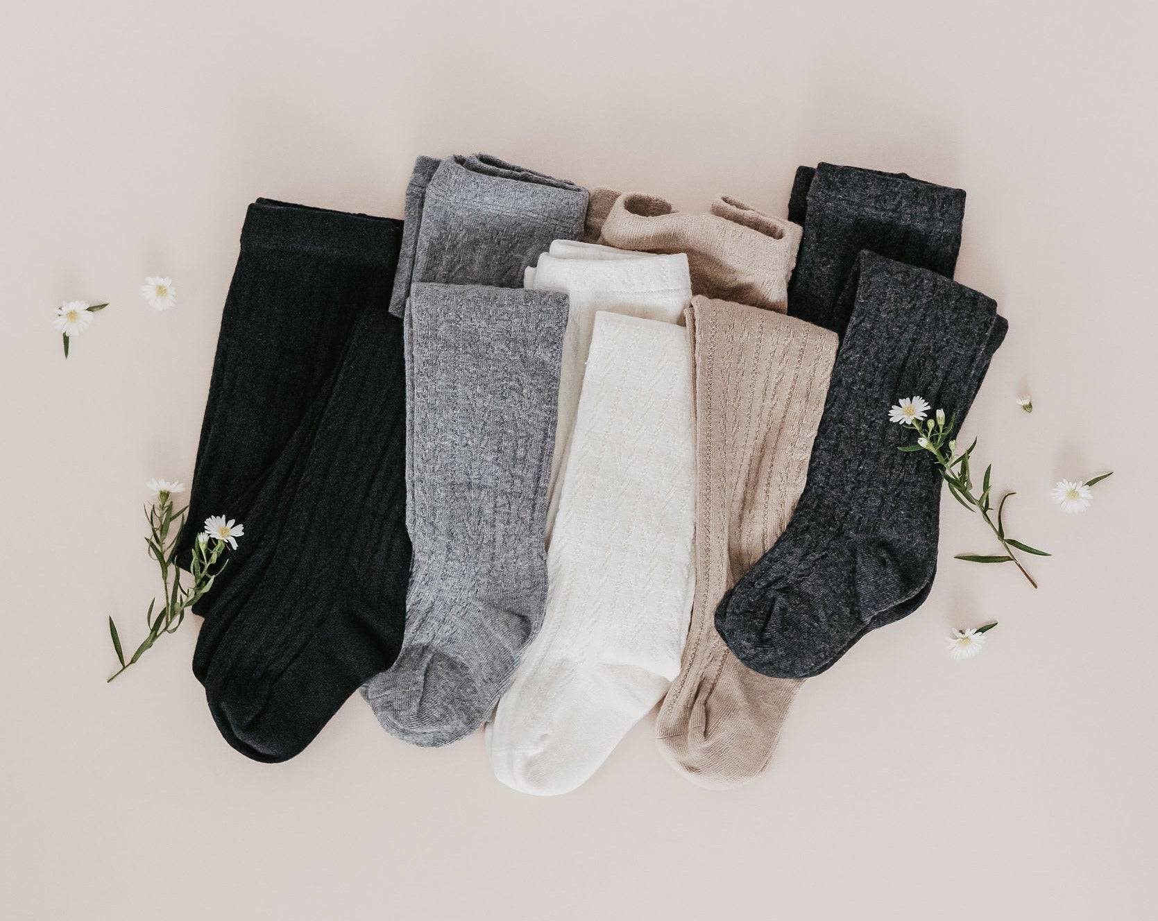 Little Love Bug Cable Knit Tights {DROP SHIP}