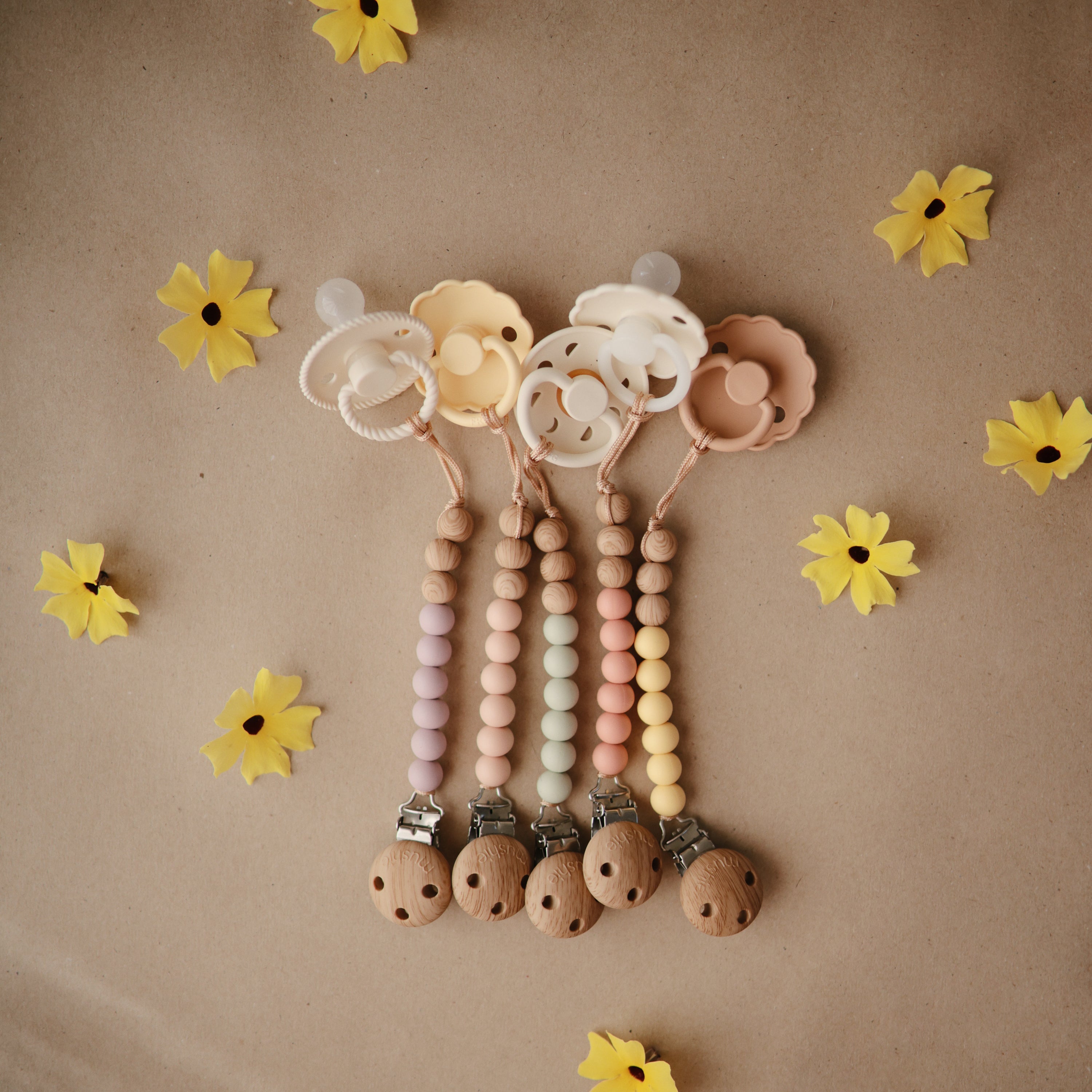 Silicone Pacifier Clip | Eva {Drop Ship}