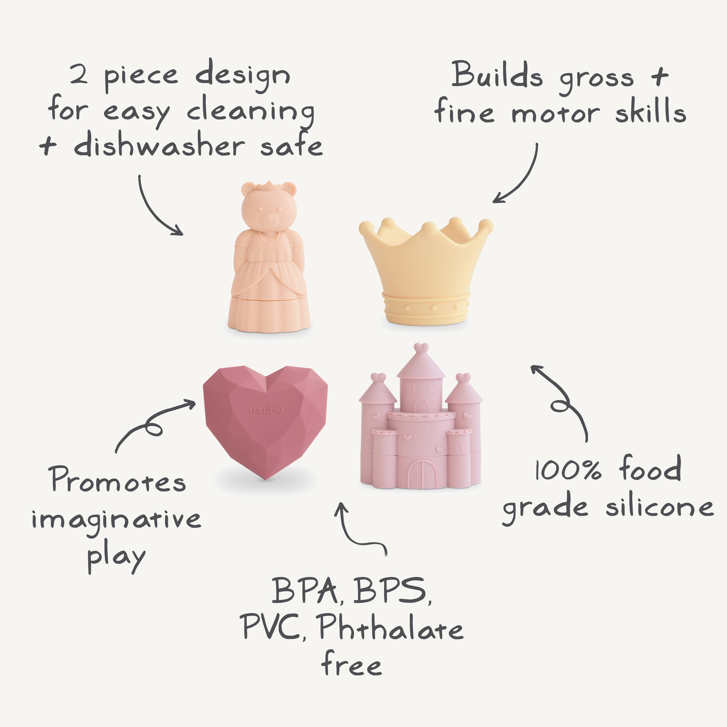 Princess Mold Free Bath Play Set {Drop Ship}
