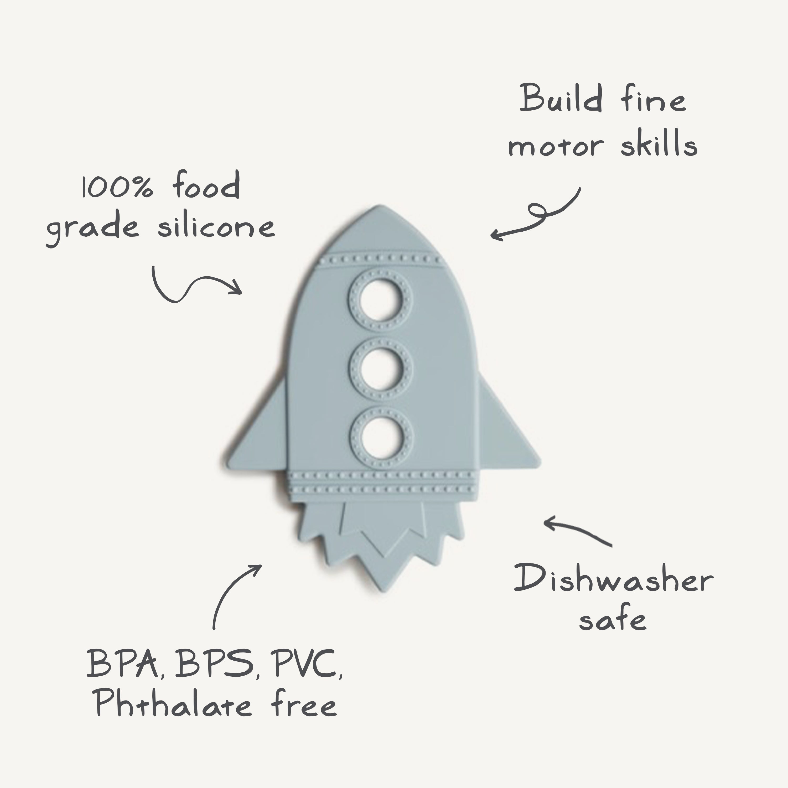 Rocket Teether {Drop Ship}