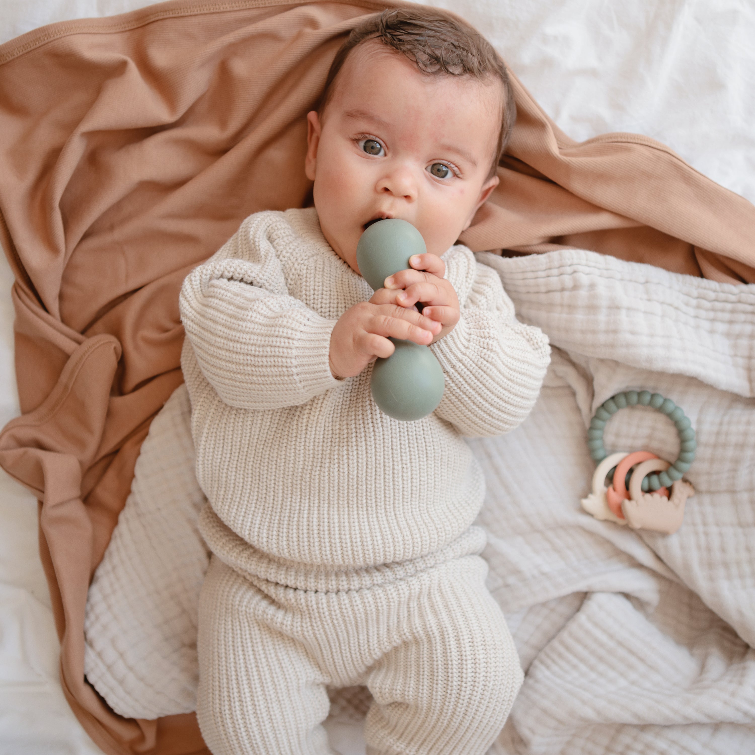 Silicone Baby Rattle Toy {Drop Ship}