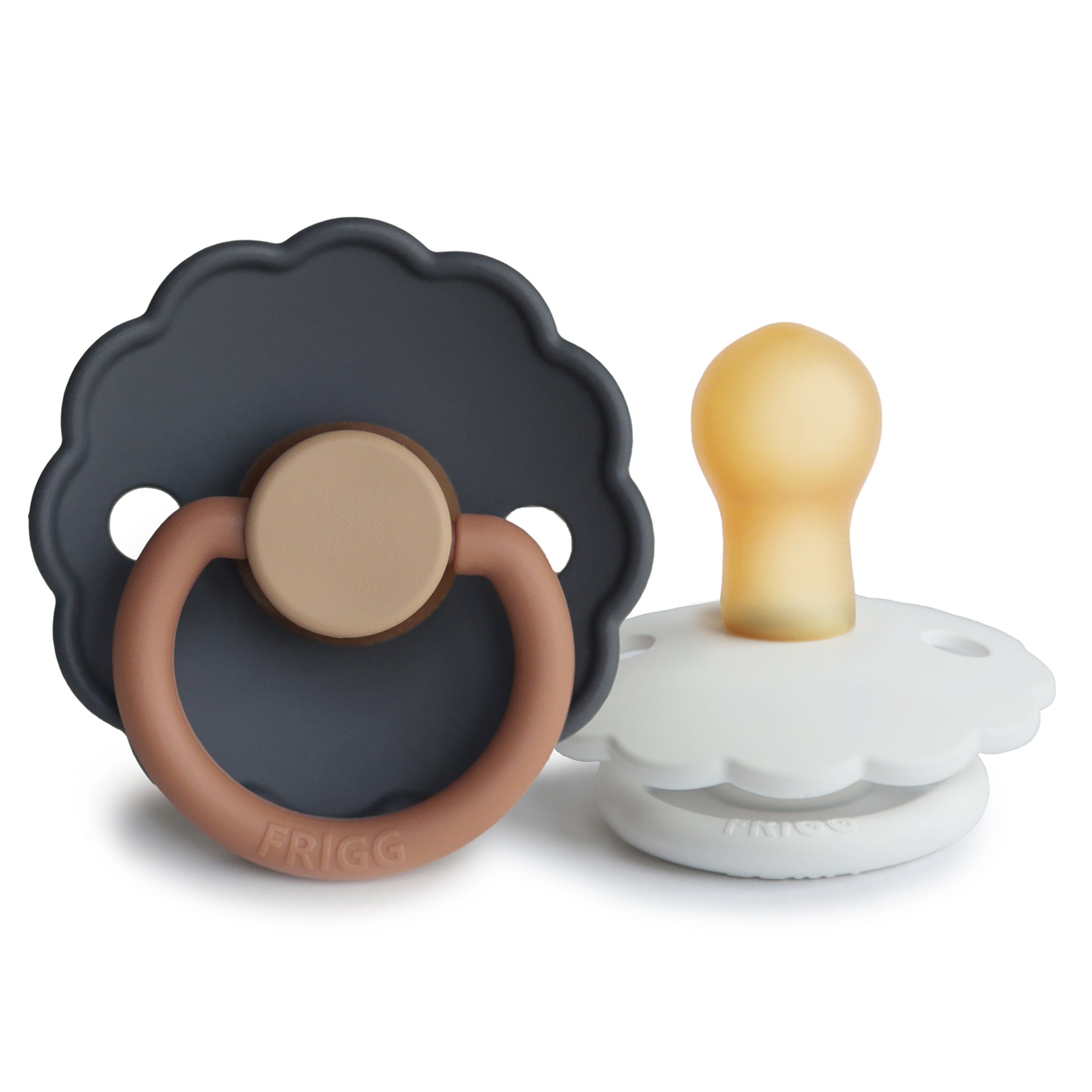 FRIGG Daisy Natural Rubber Pacifier 2-Pack {Drop Ship}
