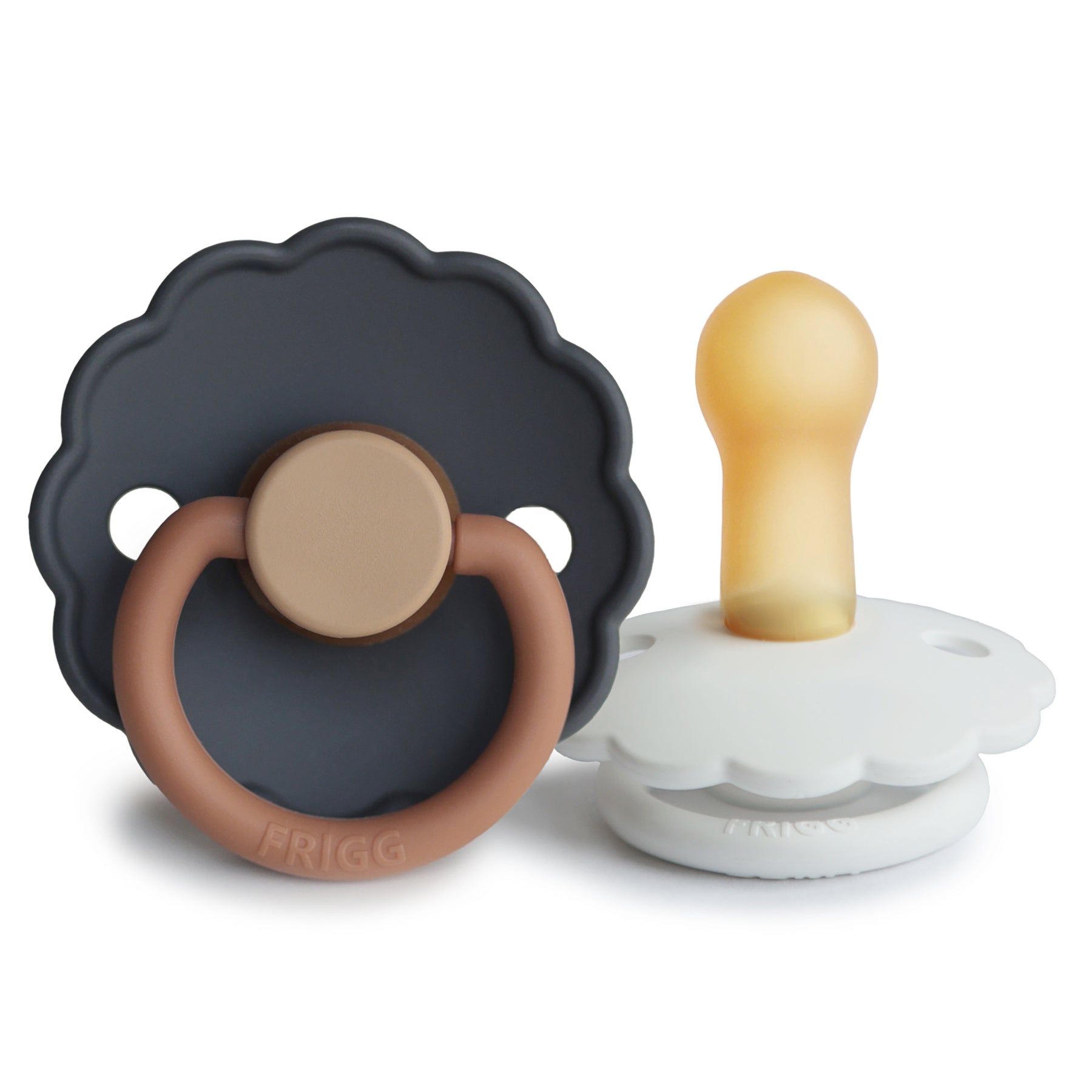 FRIGG Daisy Natural Rubber Pacifier 2-Pack {Drop Ship}