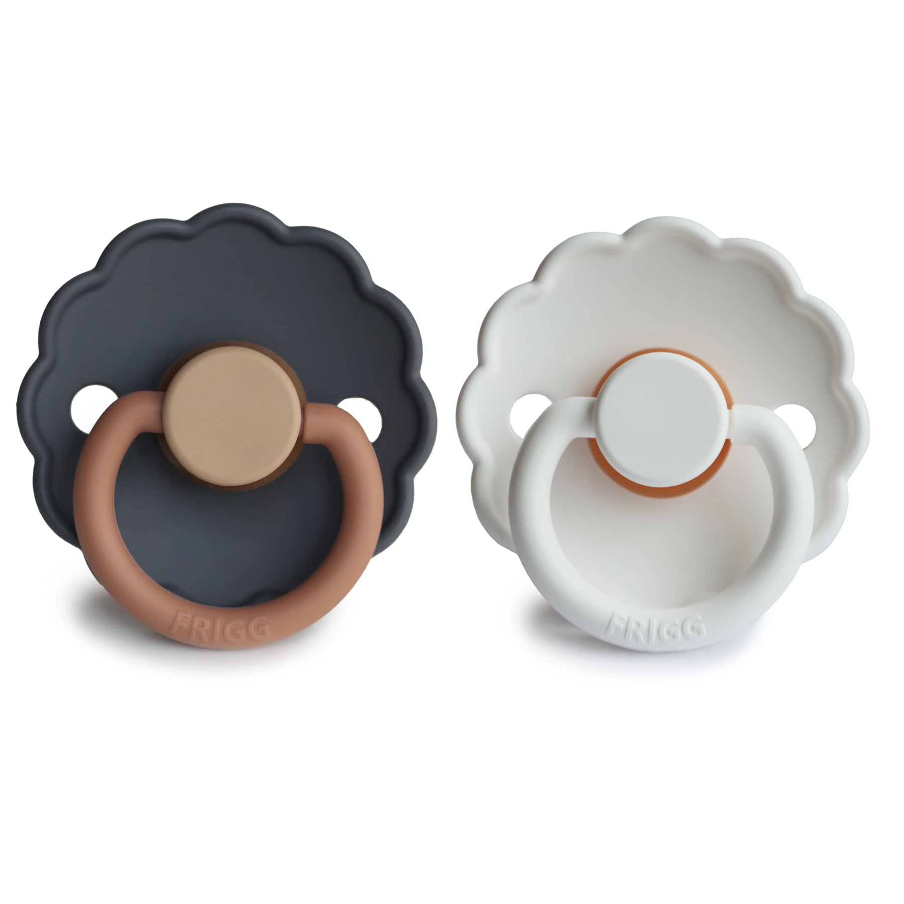 FRIGG Daisy Natural Rubber Pacifier 2-Pack {Drop Ship}