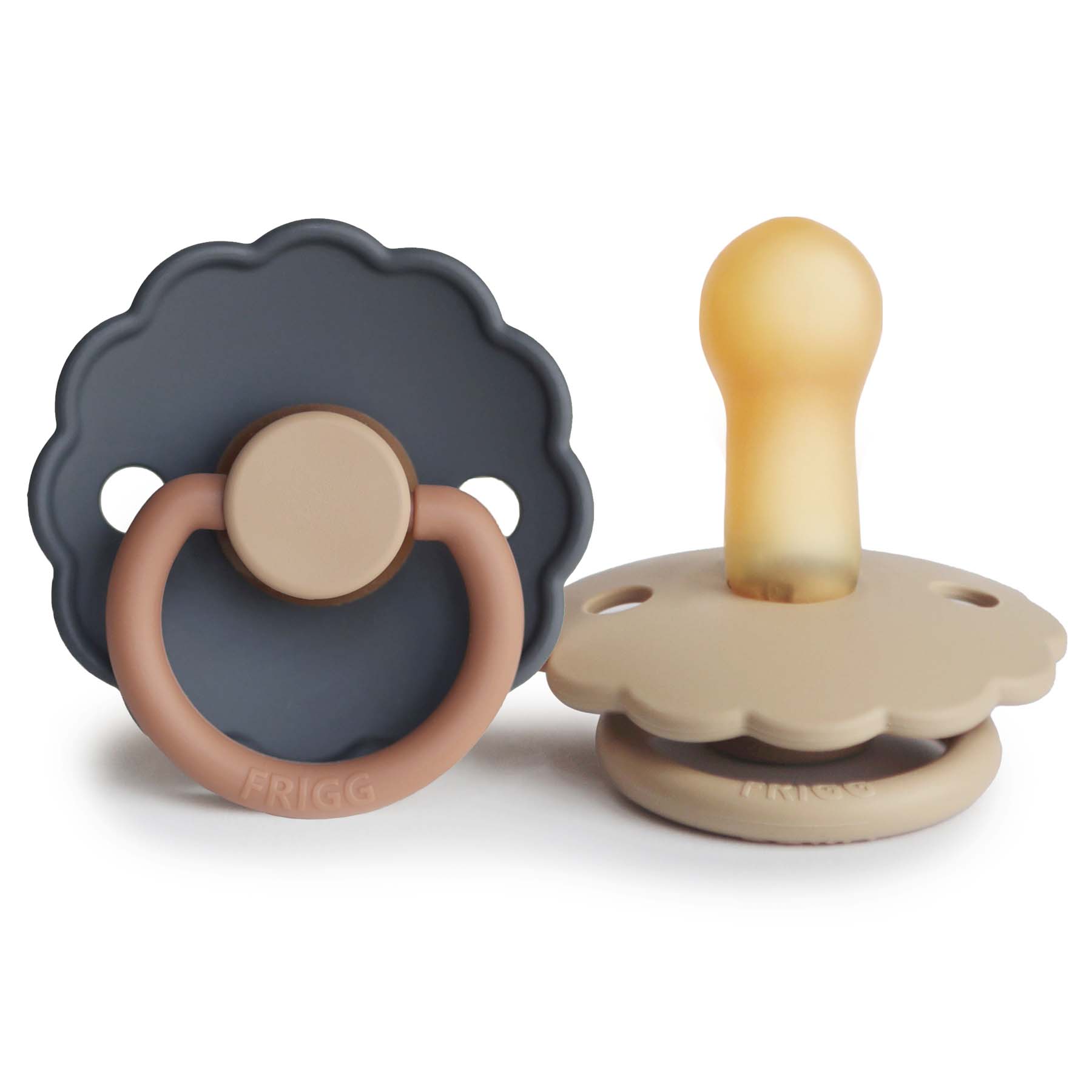 FRIGG Daisy Natural Rubber Pacifier 2-Pack {Drop Ship}