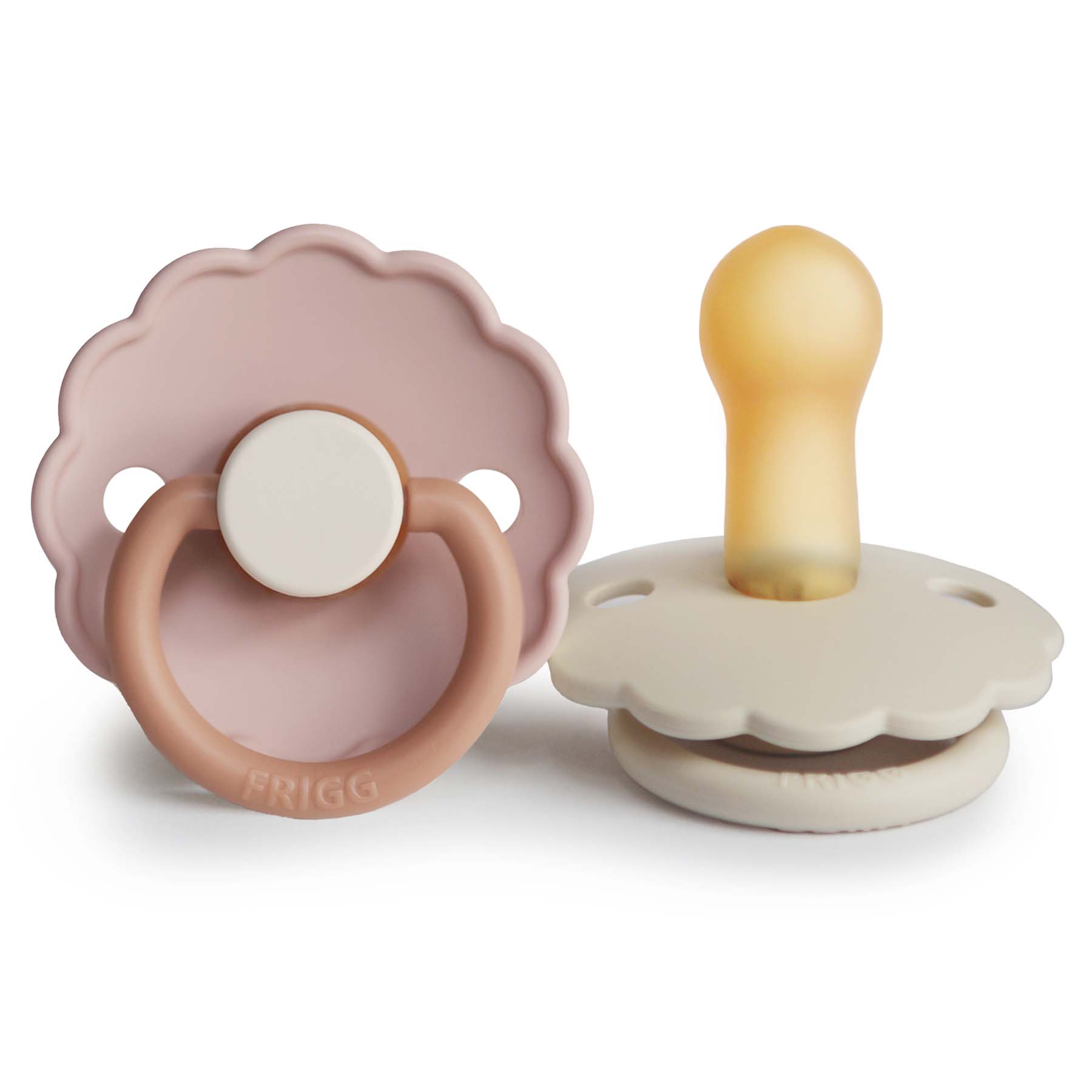 FRIGG Daisy Natural Rubber Pacifier 2-Pack {Drop Ship}
