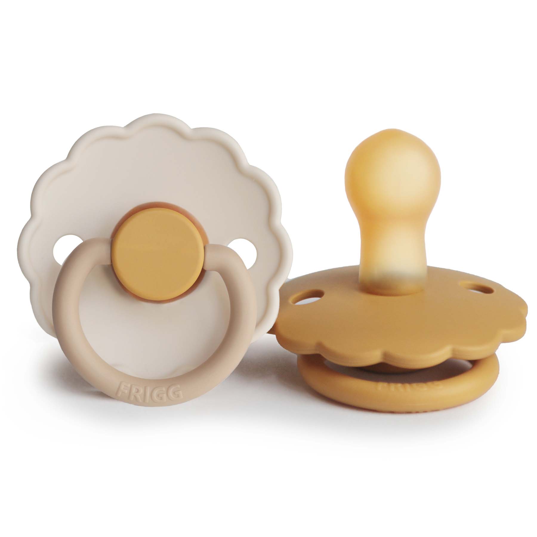 FRIGG Daisy Natural Rubber Pacifier 2-Pack {Drop Ship}