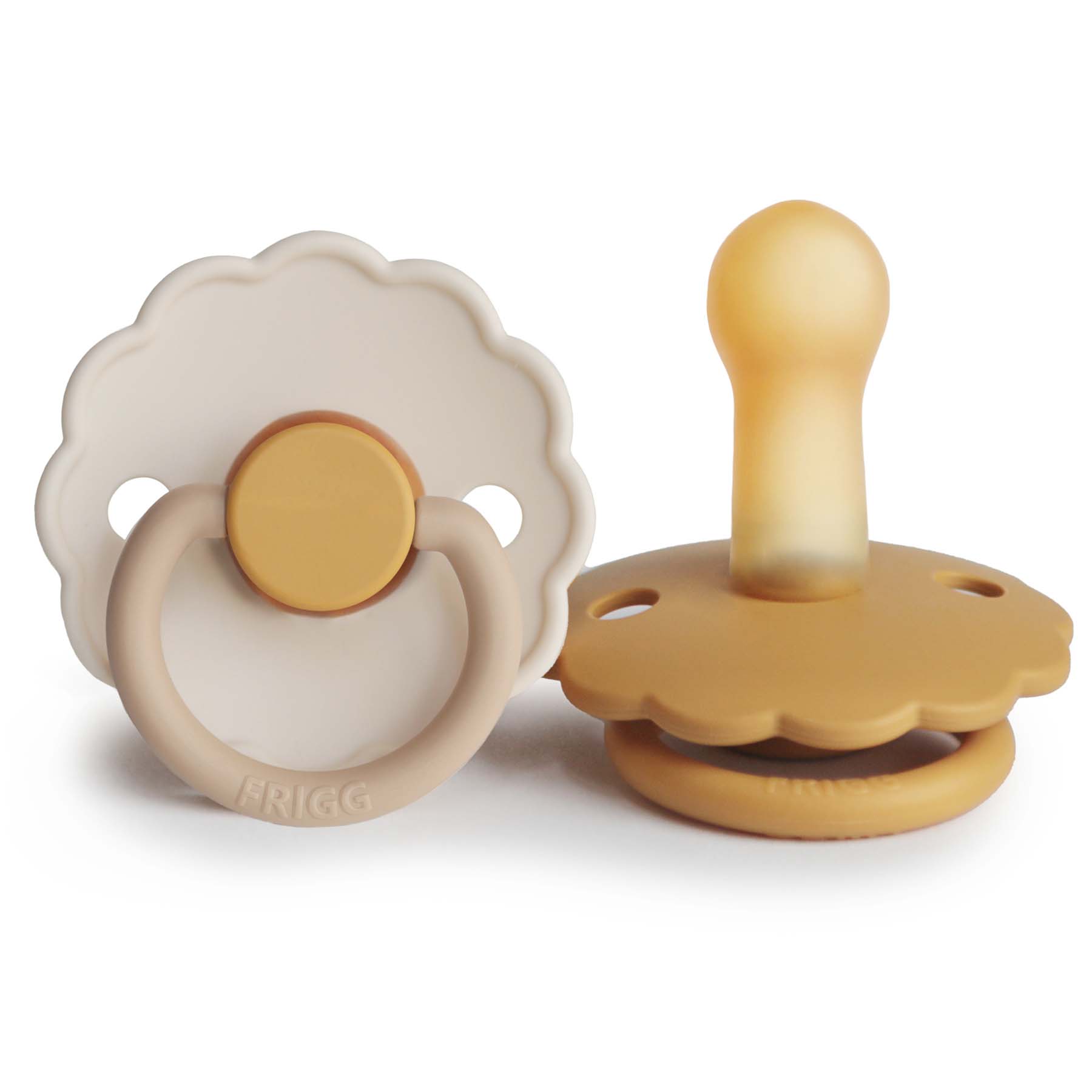 FRIGG Daisy Natural Rubber Pacifier 2-Pack {Drop Ship}