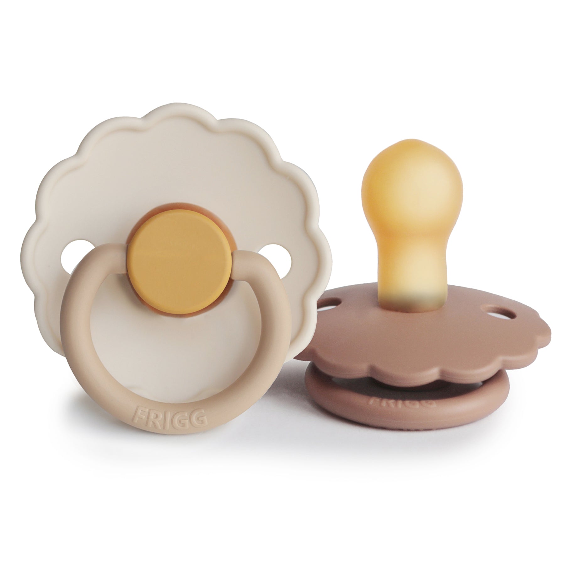 FRIGG Daisy Natural Rubber Pacifier 2-Pack {Drop Ship}